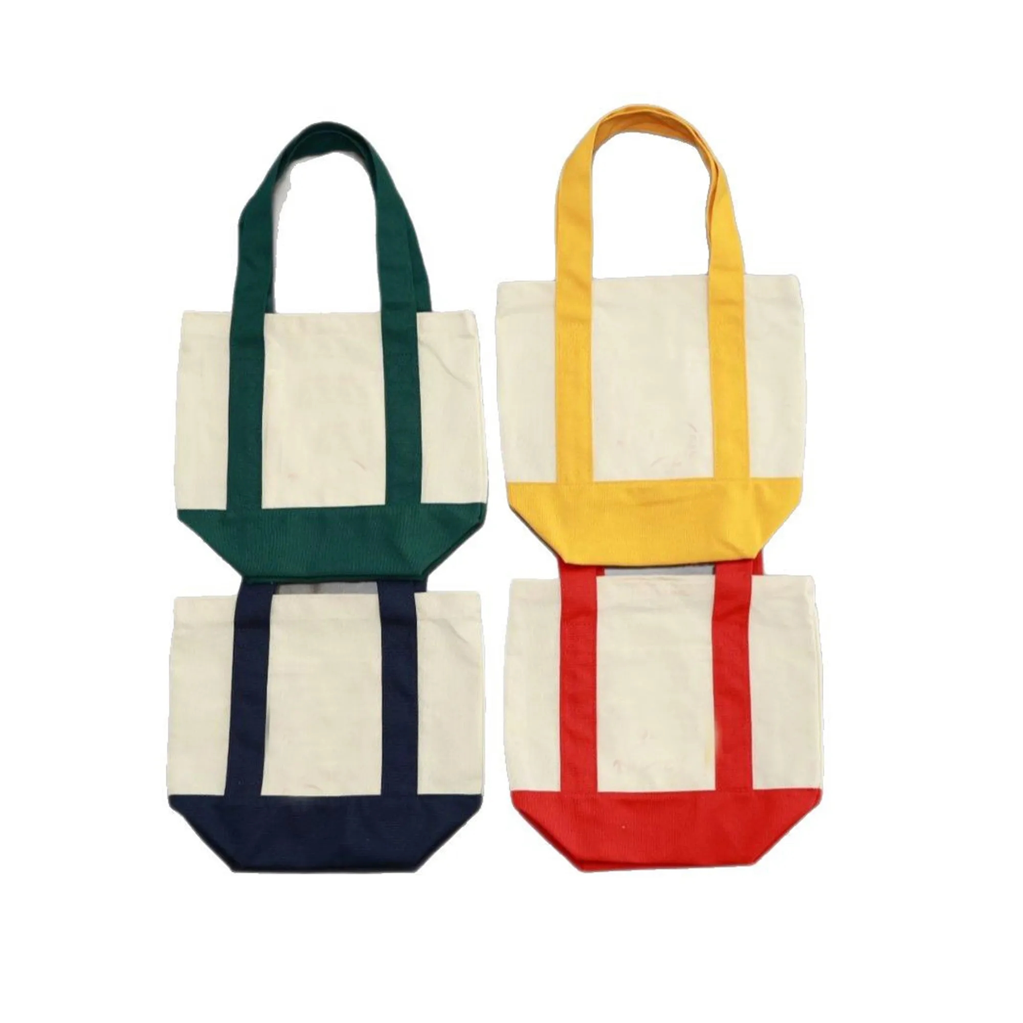 Colorful Patchwork Canvas Tote Bag, custom tote bag with logo imprint 4