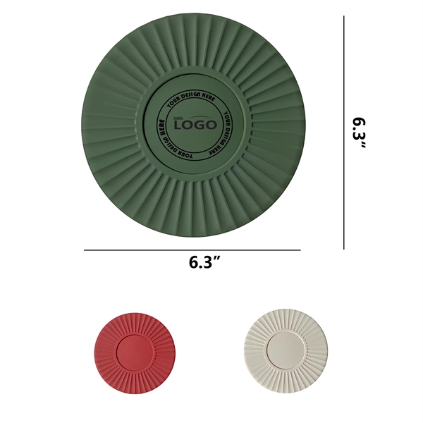 MOQ 100 Food Grade Heat Resistant Silicone Non-Slip Coaster 2