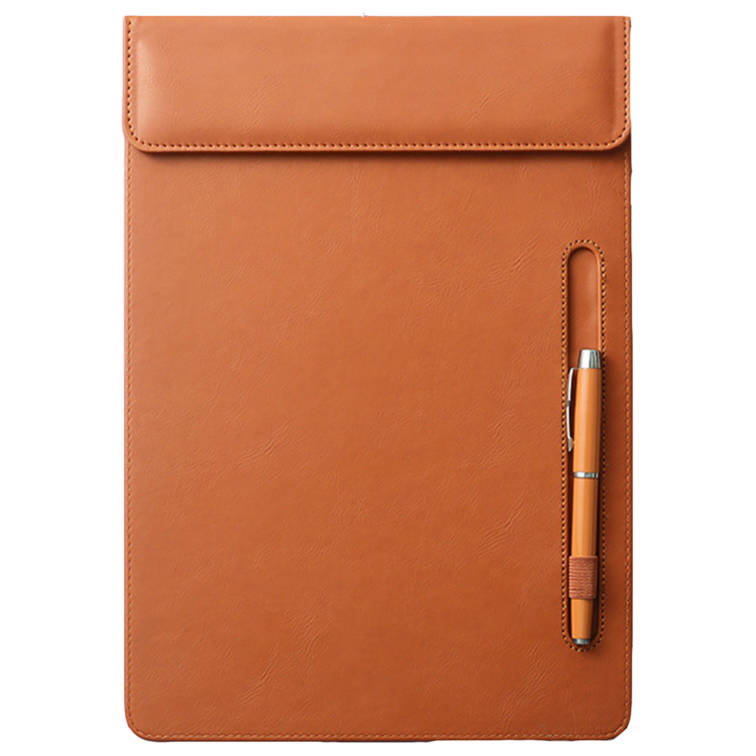 A4 PU Leather Magnetic Clipboard w/ Pen Holder 2