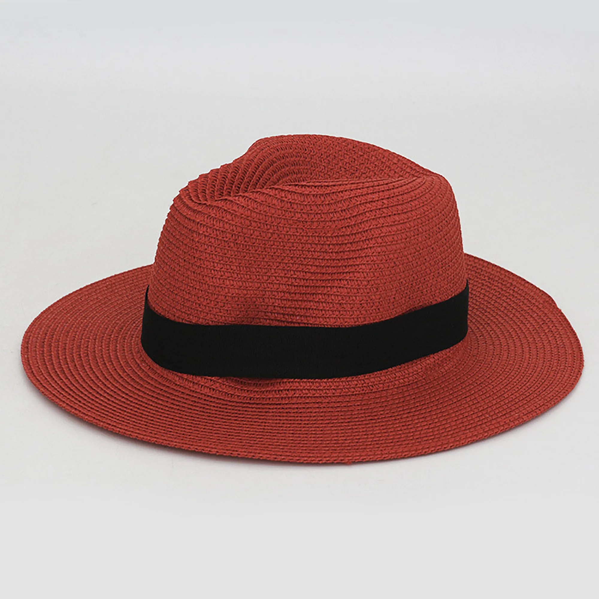 Handwoven Panama Straw Hat with Wide Brim Foldable 6