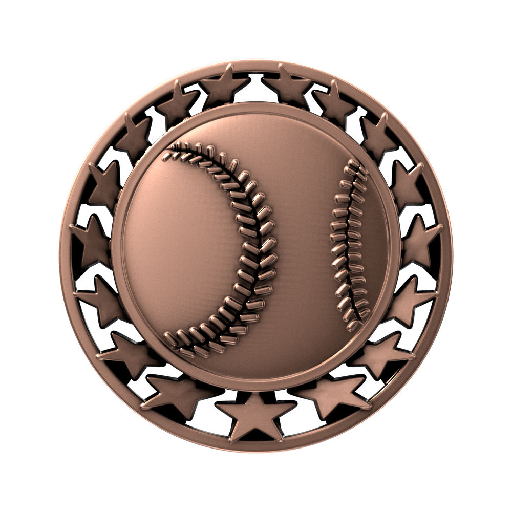Baseball Star Medallion (2-1/2") 6