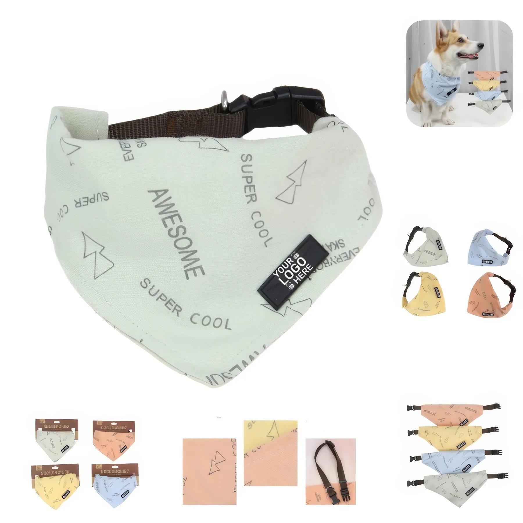 Adjuatable Cotton Collar Scarf 3