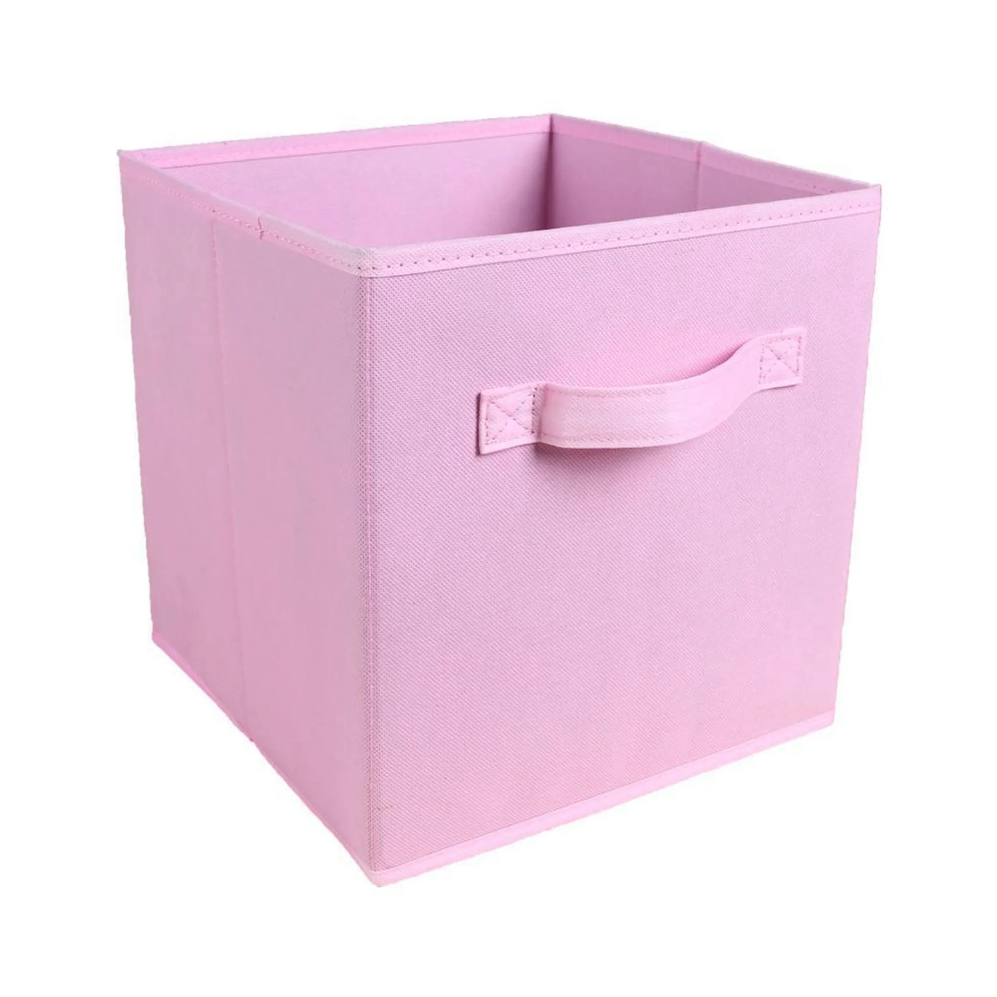 MOQ50 11" Square Non-Woven Folding Storage Box With Handle 7