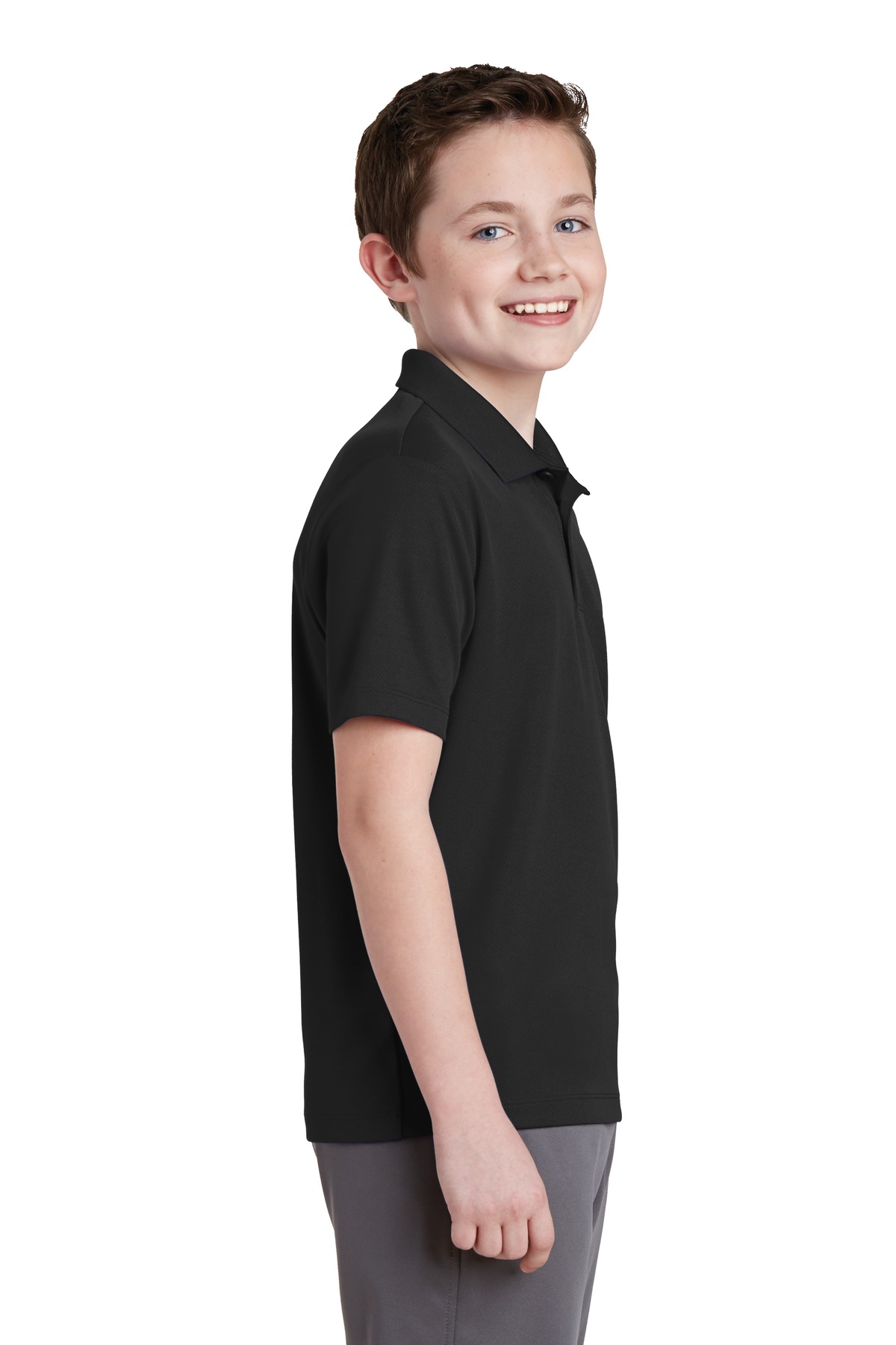 Sport-Tek® Youth PosiCharge RacerMesh Polo 21