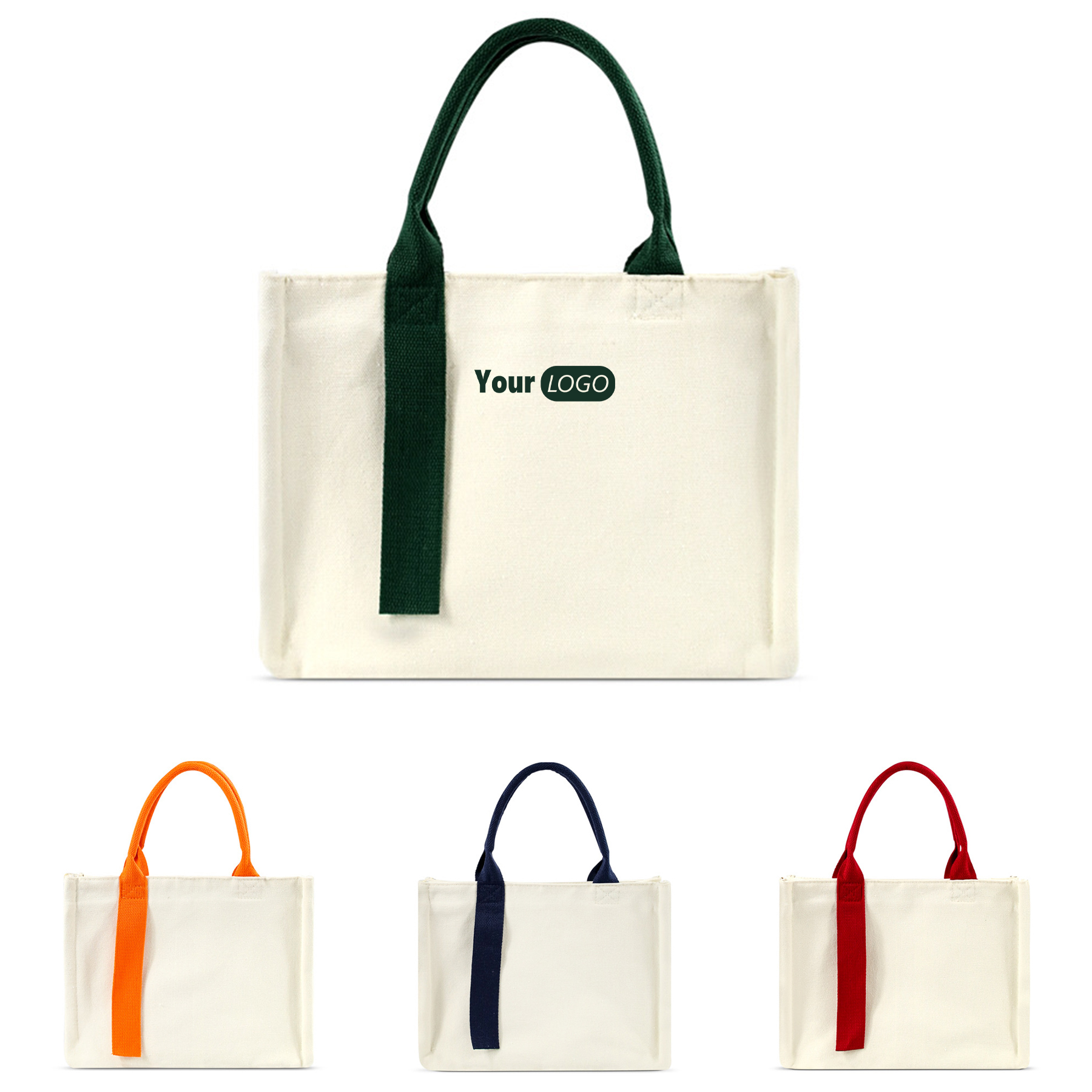 Canvas Customizable Tote Bag, custom tote bag with logo imprint 2