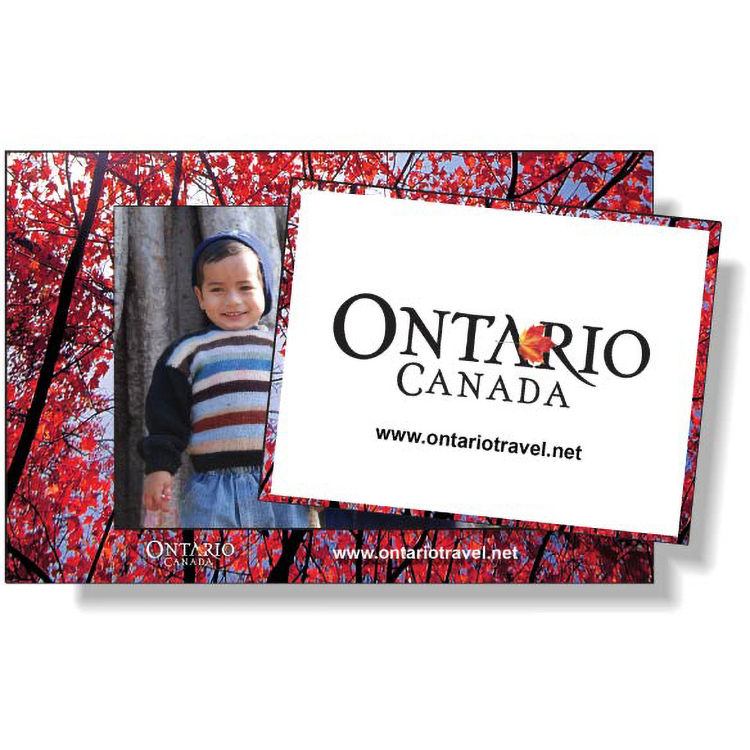 Stock Magnetic Photo Frame (4"x6") Rectangle Center (3"x4")t, Full Colour, Vinyl Topcoat
