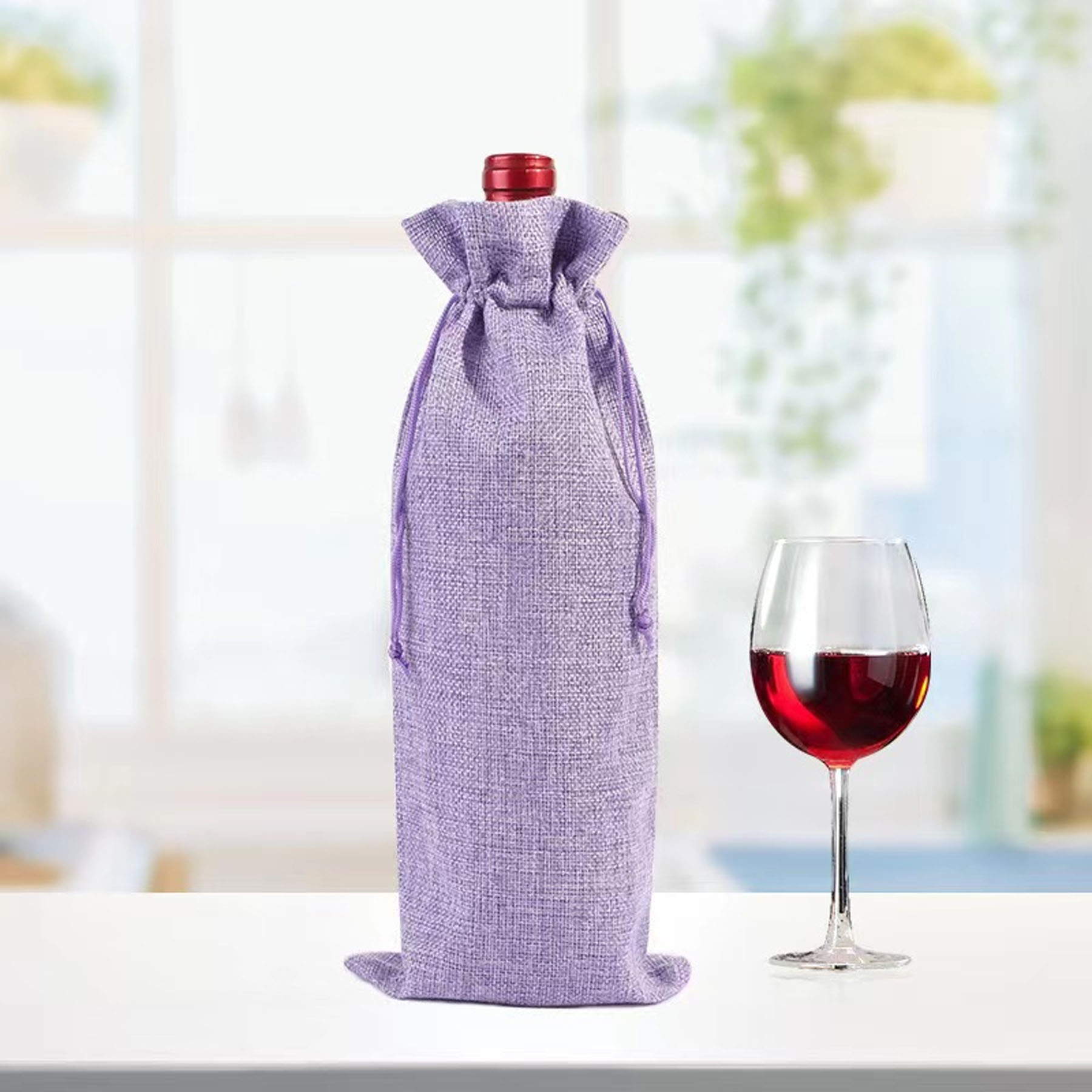 Wine Bottle Bag With Drawstring 6