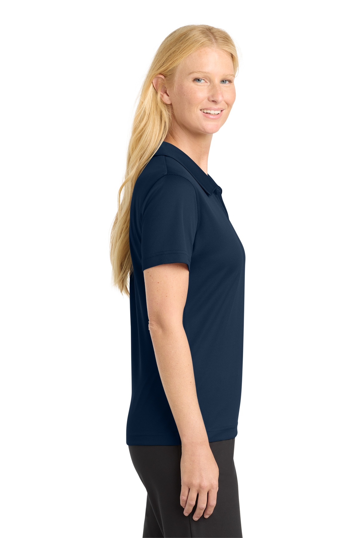Sport-Tek Women's Dri-Mesh V-Neck Polo. L469 69