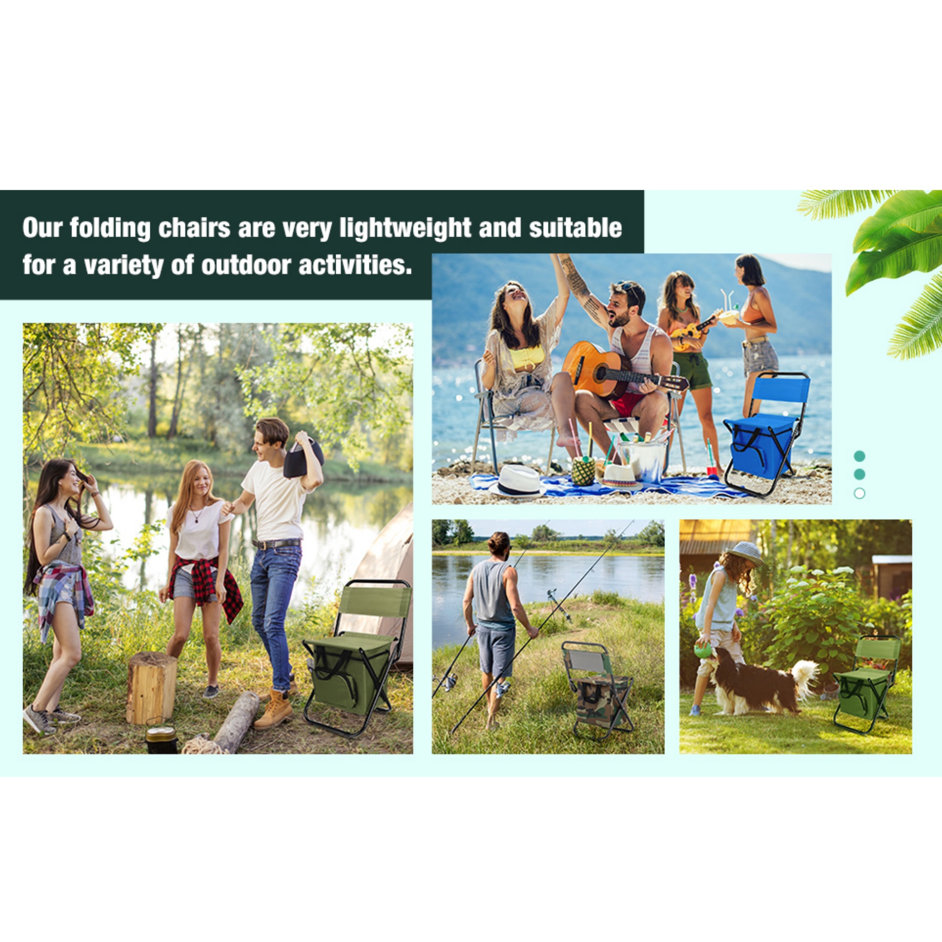 Folding Chair with Cooler Bag 1