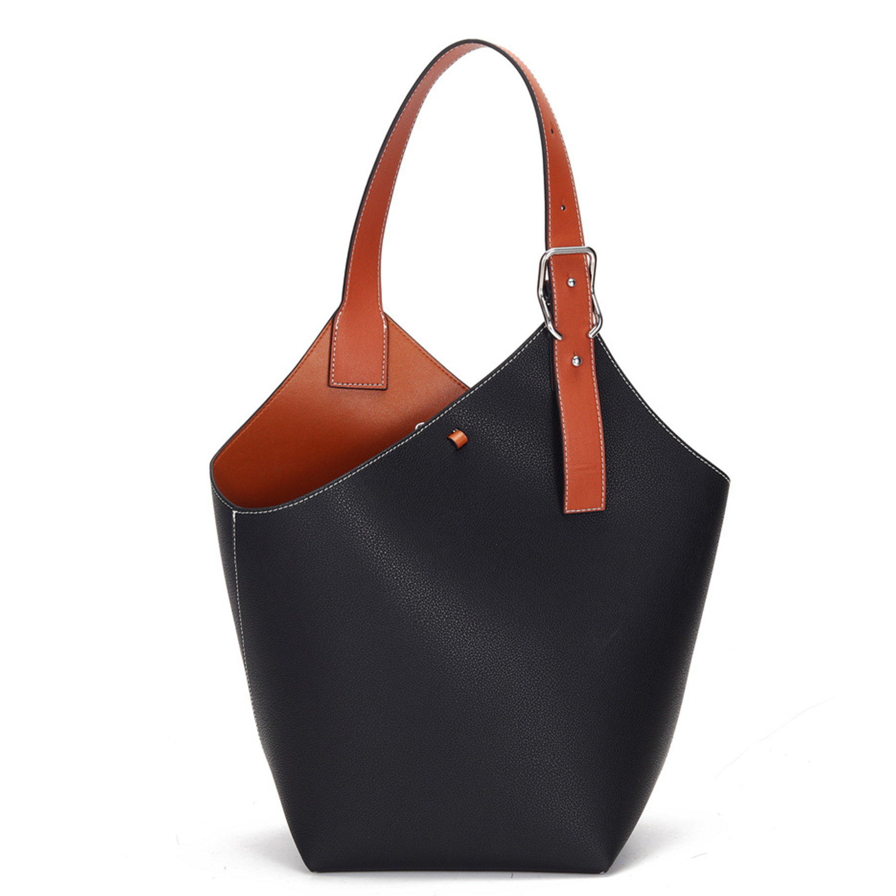 Genuine Leather Large-capacity commuter cross-body bag 3