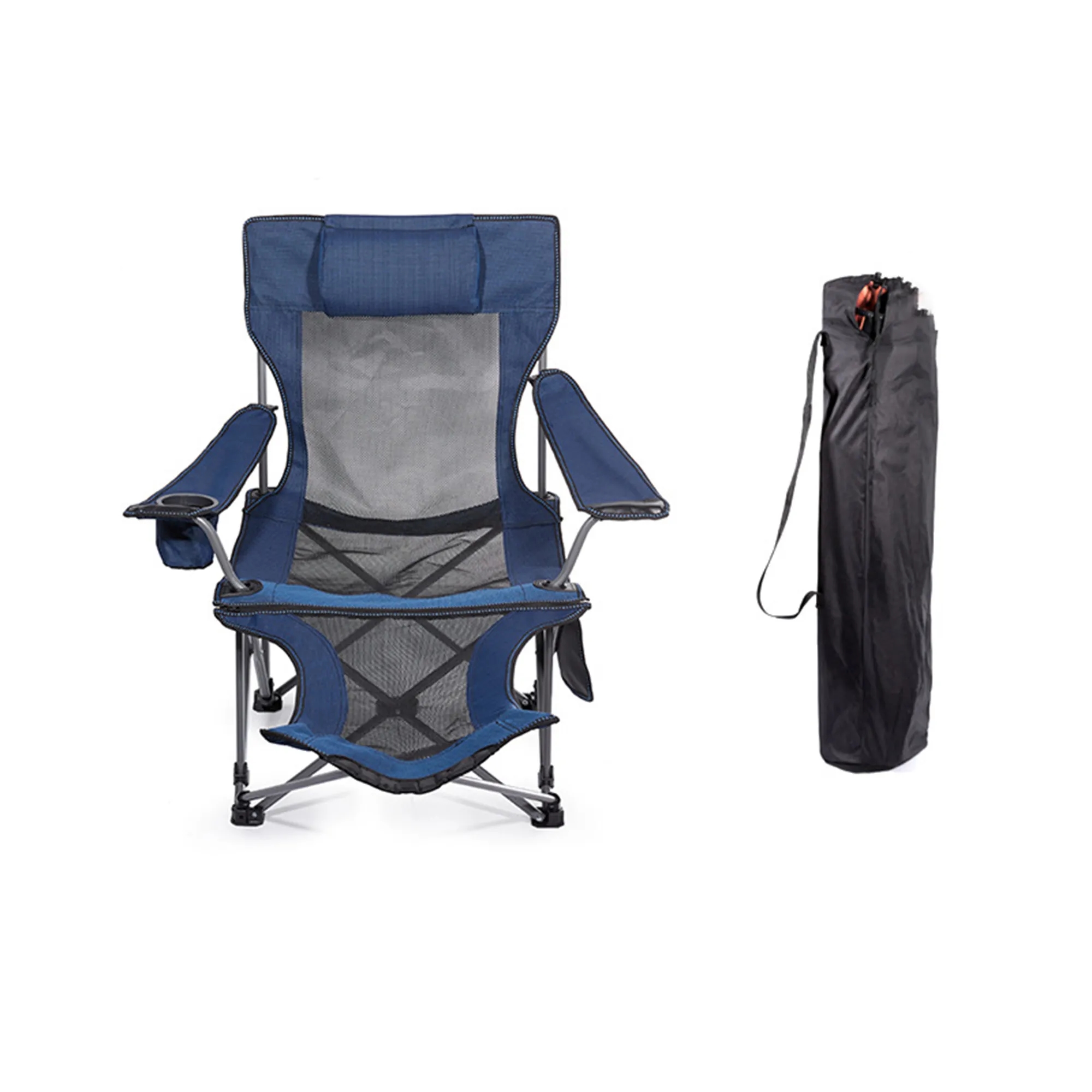 Portable Beach Reclining Chair With Thickened Back 4