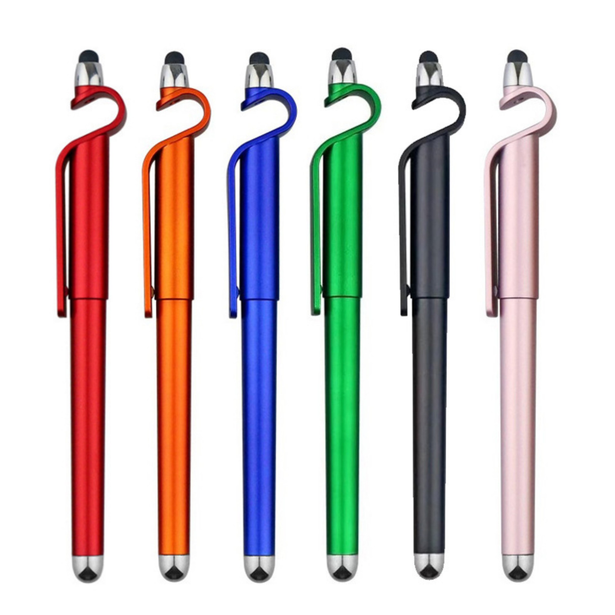 Multifunctional 3 in 1 Phone Holder Capacitive Stylus Ballpoint Pens 4
