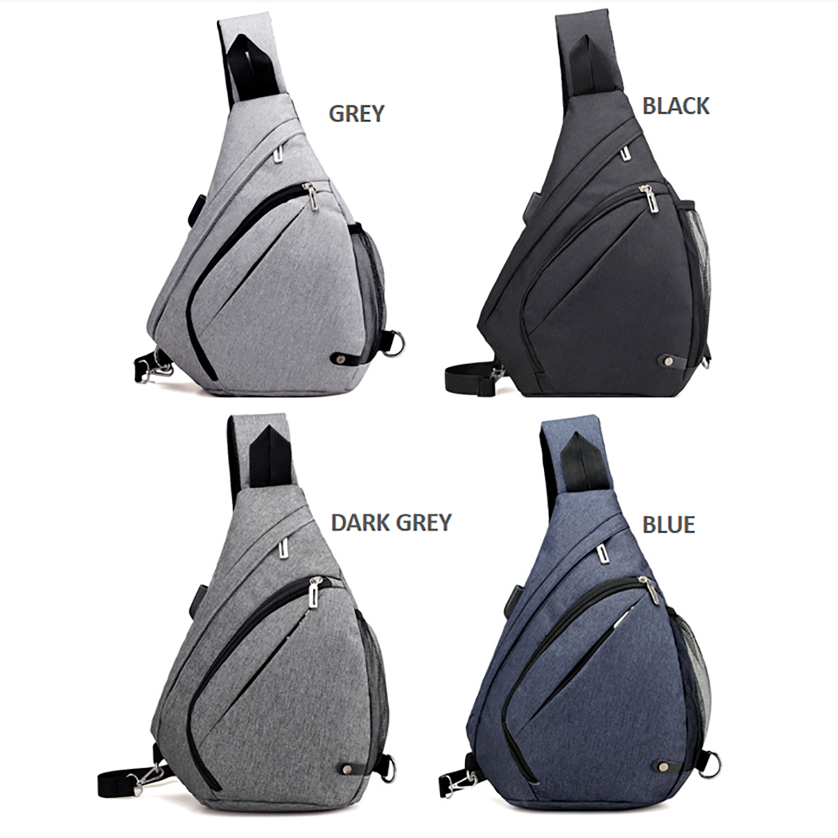 Crossbody Sling Bag With USB Charging Port 3