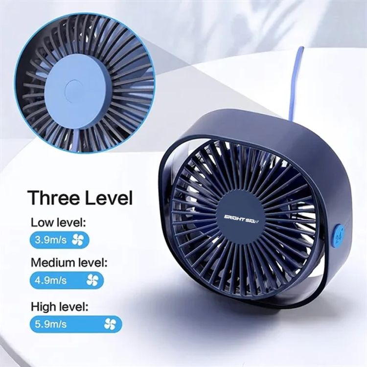 USB Powered 360 Adjustable Desk Fan 3