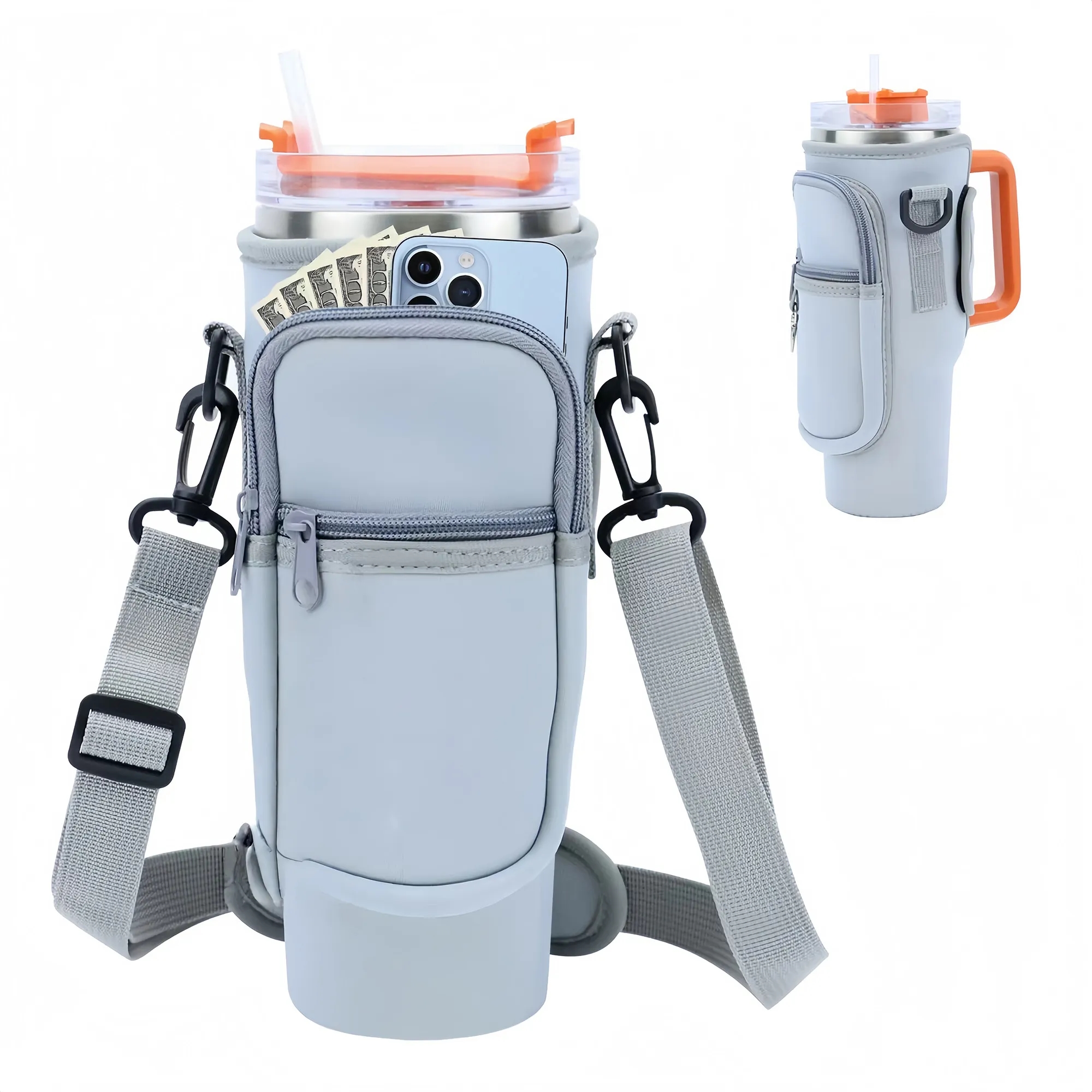 Waterproof Insulated Bottle Sling With Adjustable Strap 5