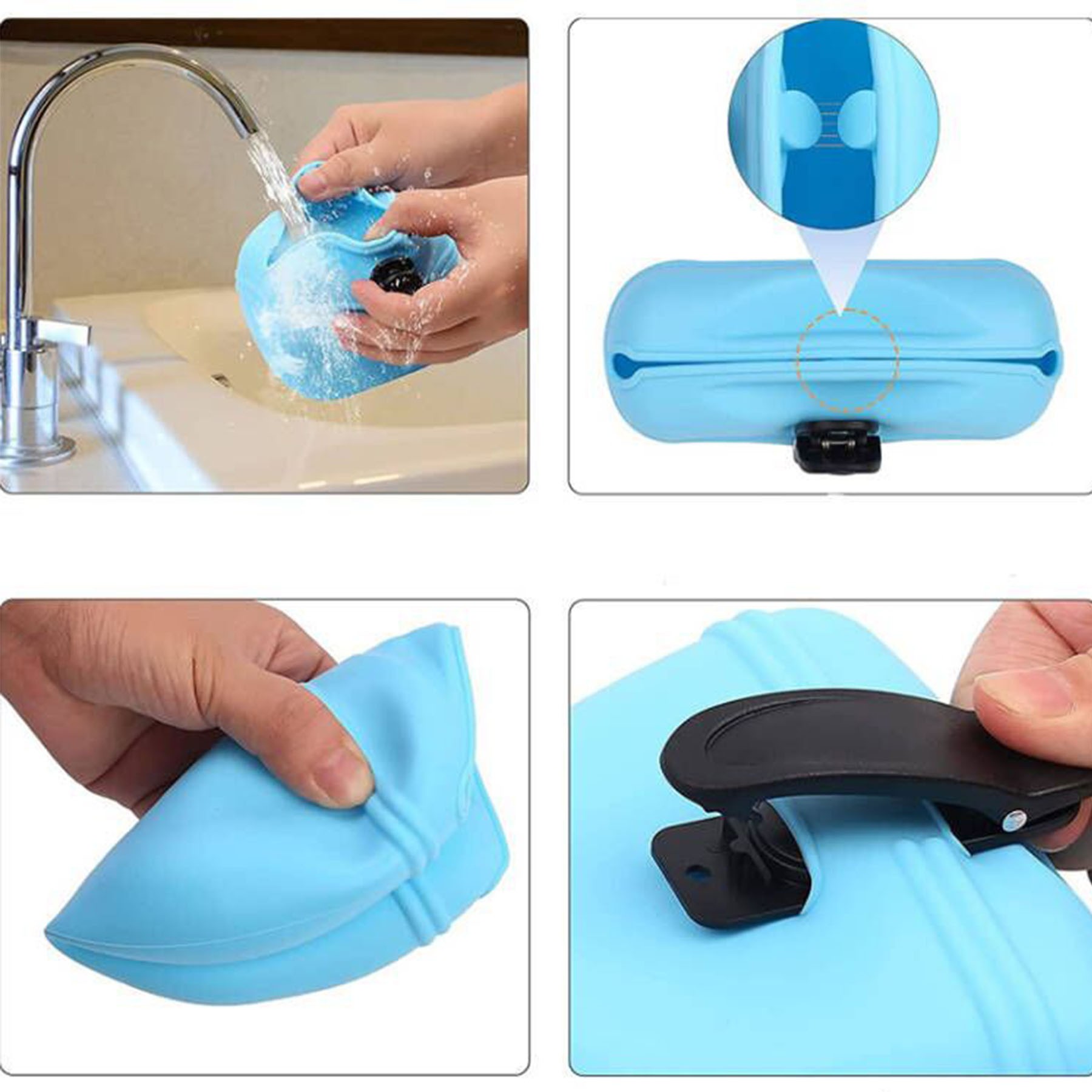 Portable Silicone Dog Treat Bag With Clip 2