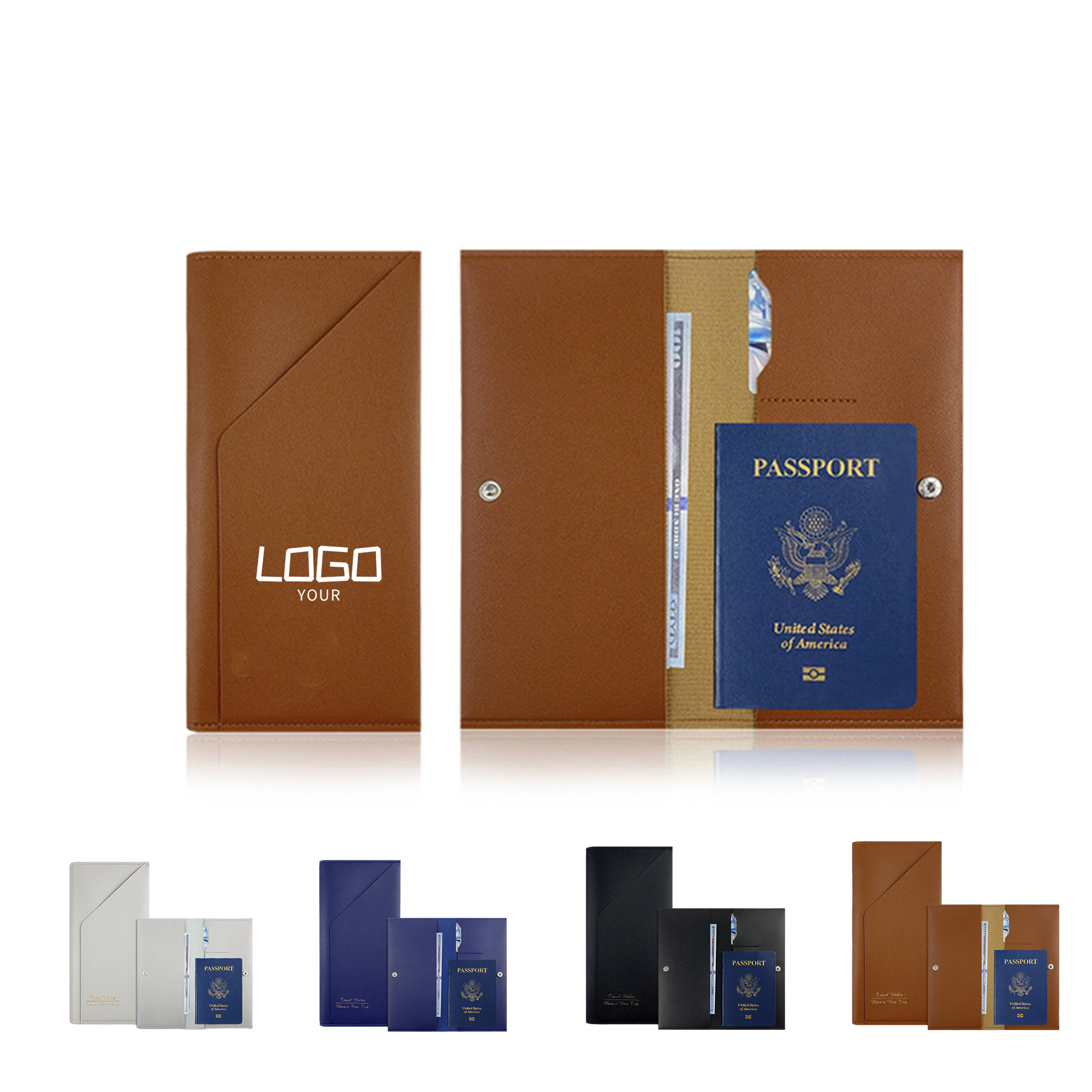 Passport Wallet Clip MOQ 100 PCS 2