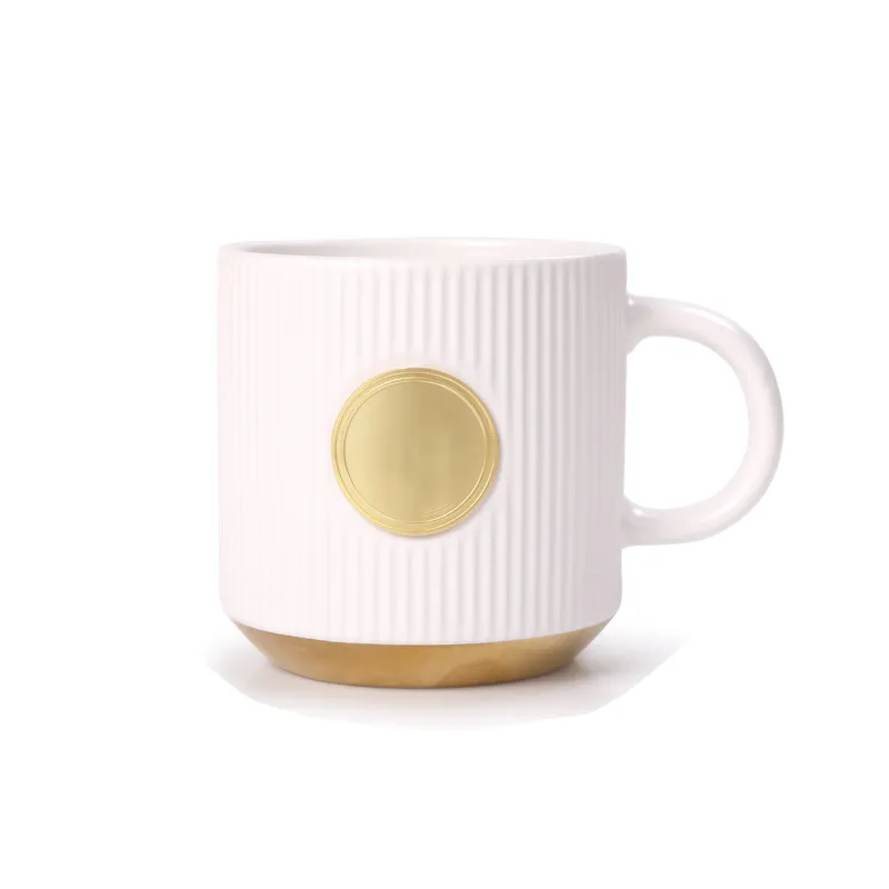 13 OZ Ceramic Striped Coffee Mug 3