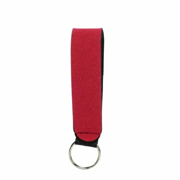 Metal Ring Neoprene Wristlet Keychain Lanyard Strap 6