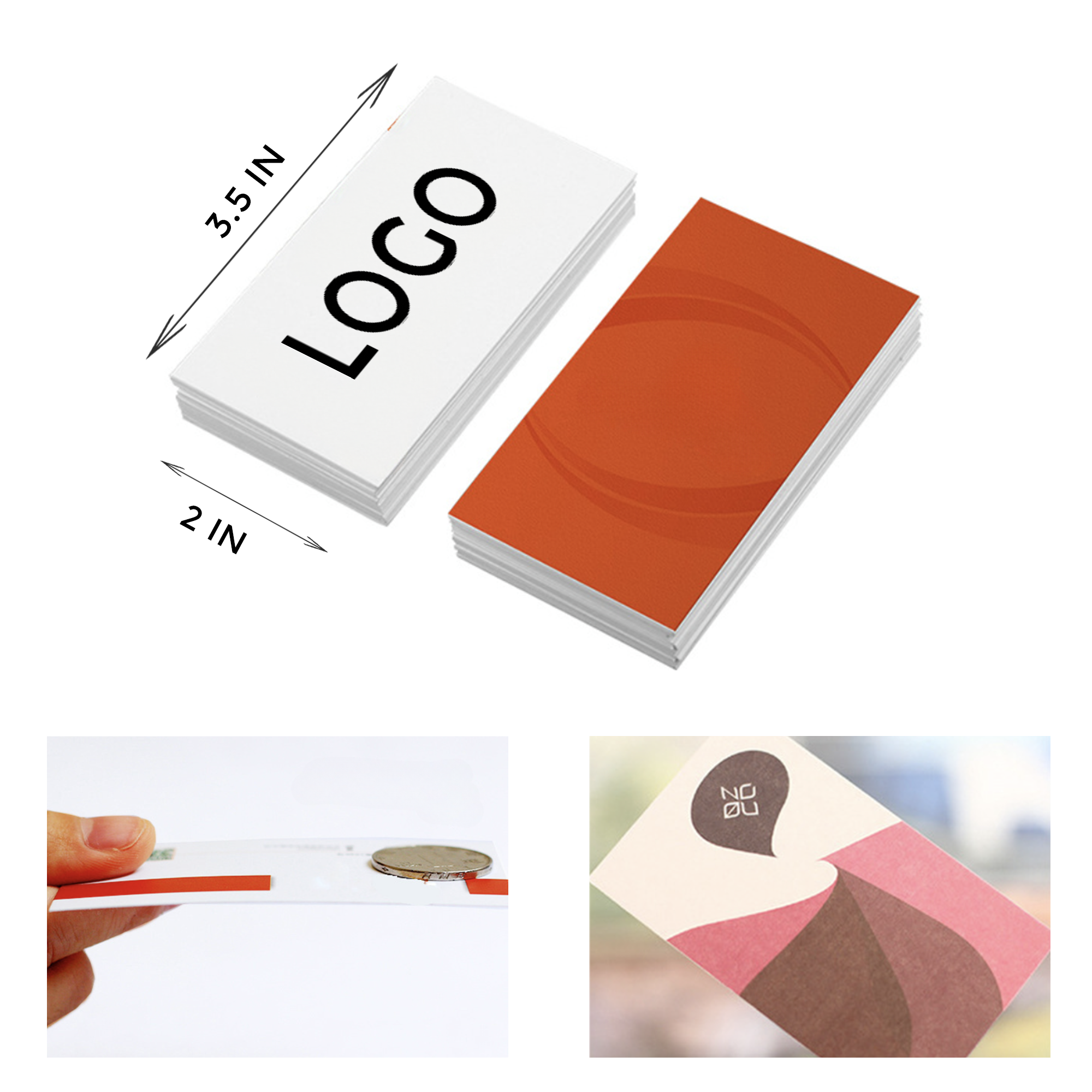 Premium - Quality Coated Paper Business Card 1