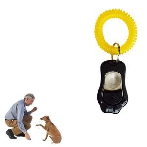 Durable Metal Pet Sound Clicker With Elastic Band 33