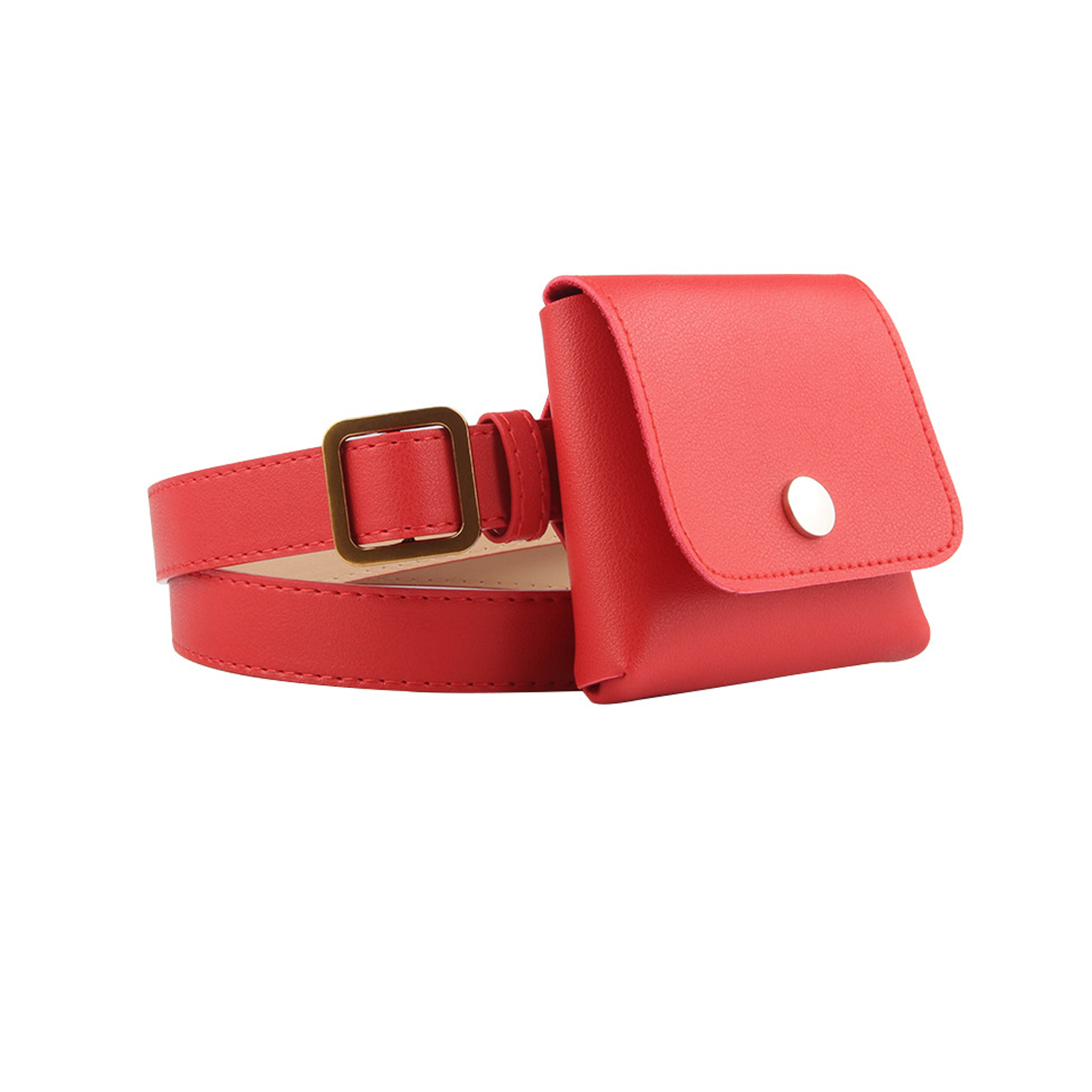 PU Leather Multi Pocket Belt Bag 6
