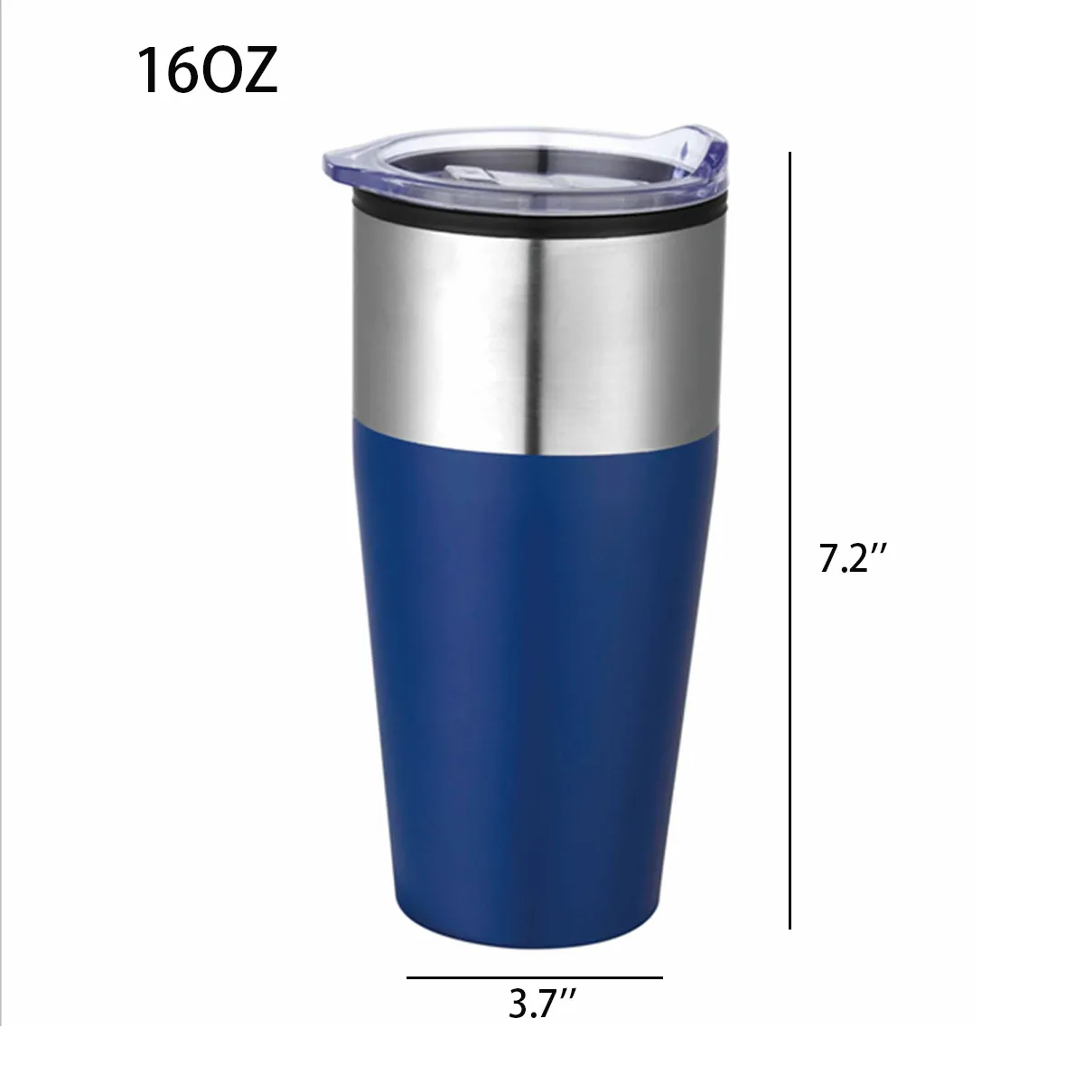 16oz. Stainless Steel Insulated Travel Tumbler Mug with Lid 3