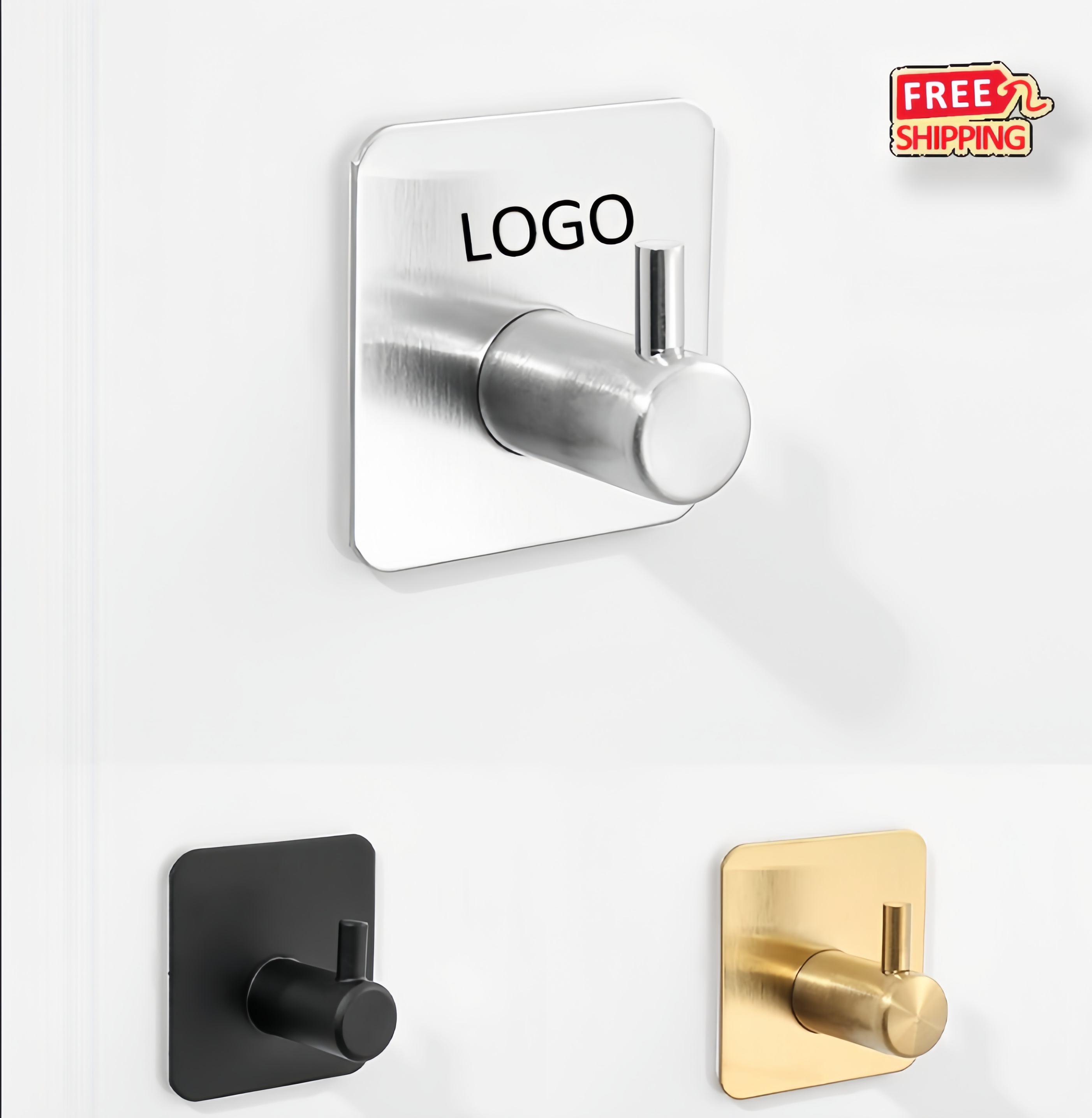 Stainless Steel Adhesive Wall Hook 3