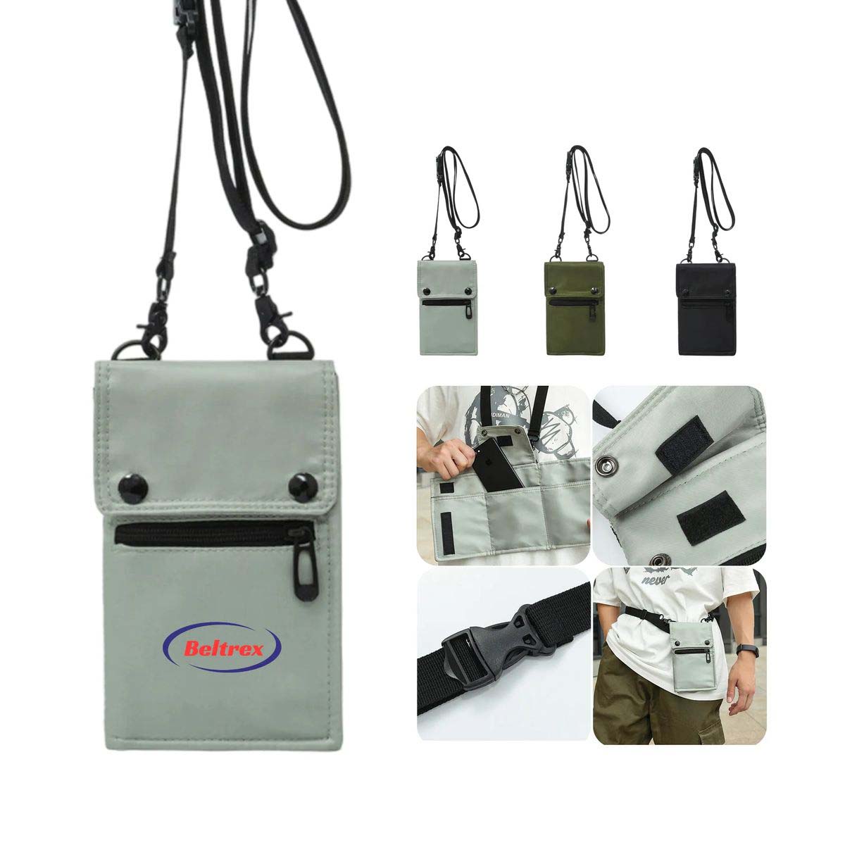Travel Phone Bag with Durable Nylon Fabric 5