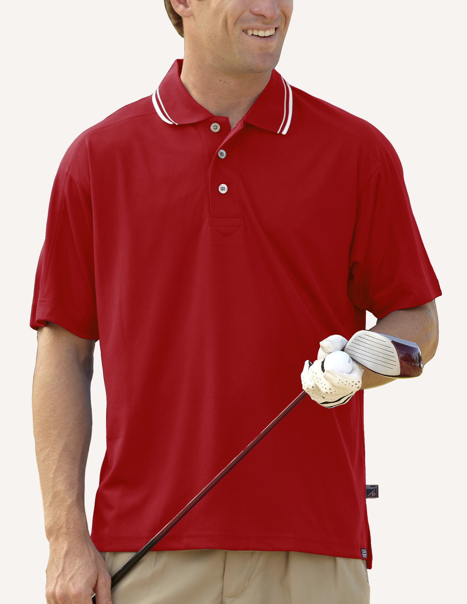 Men's Pacifica Birds Eye Solid Polo Shirt 4