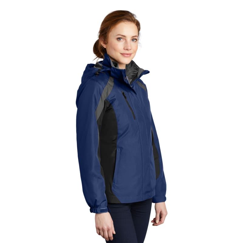 Port Authority Women's Colorblock 3-in-1 Jacket. 10