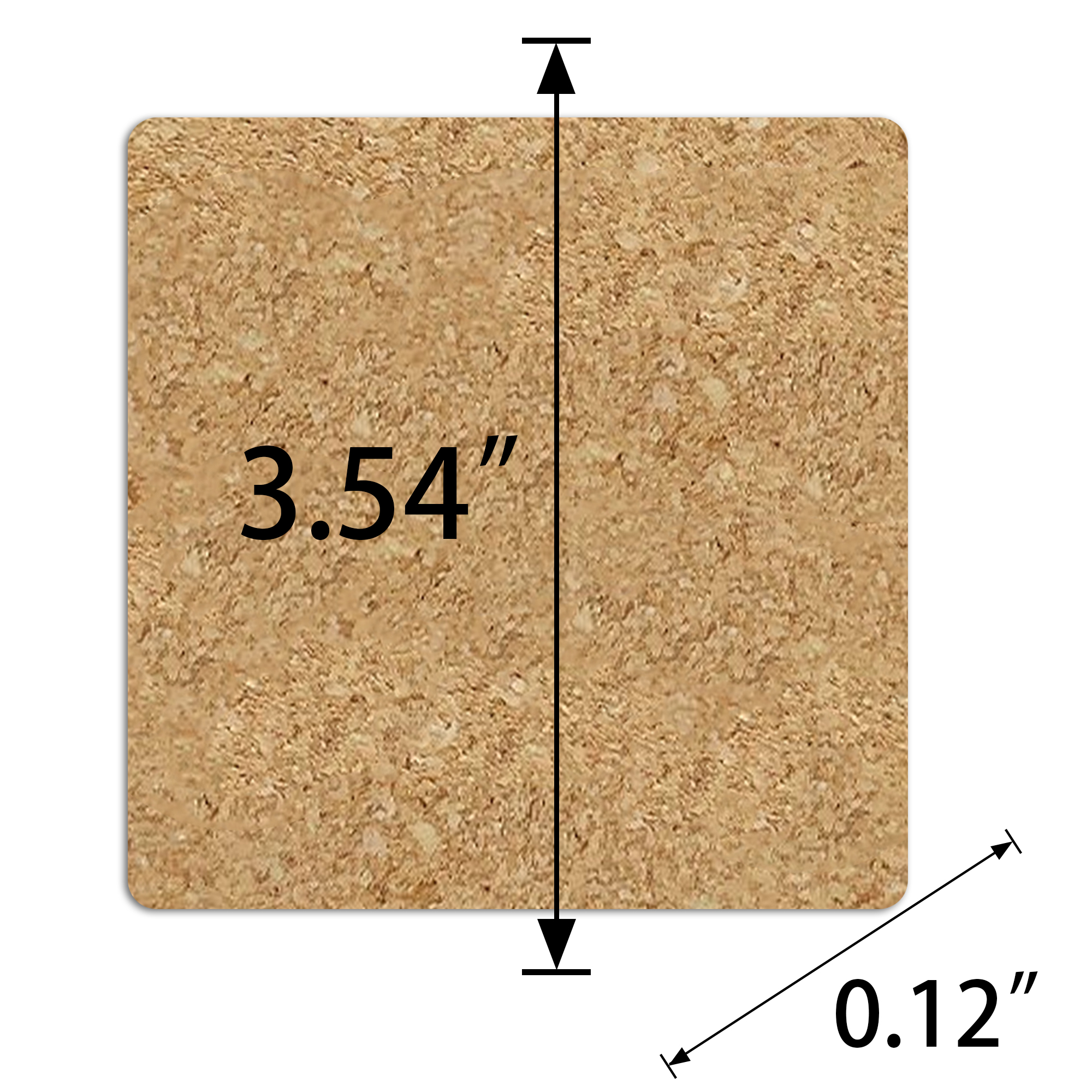 Customized Pattern Cork Square and Round Coasters 1