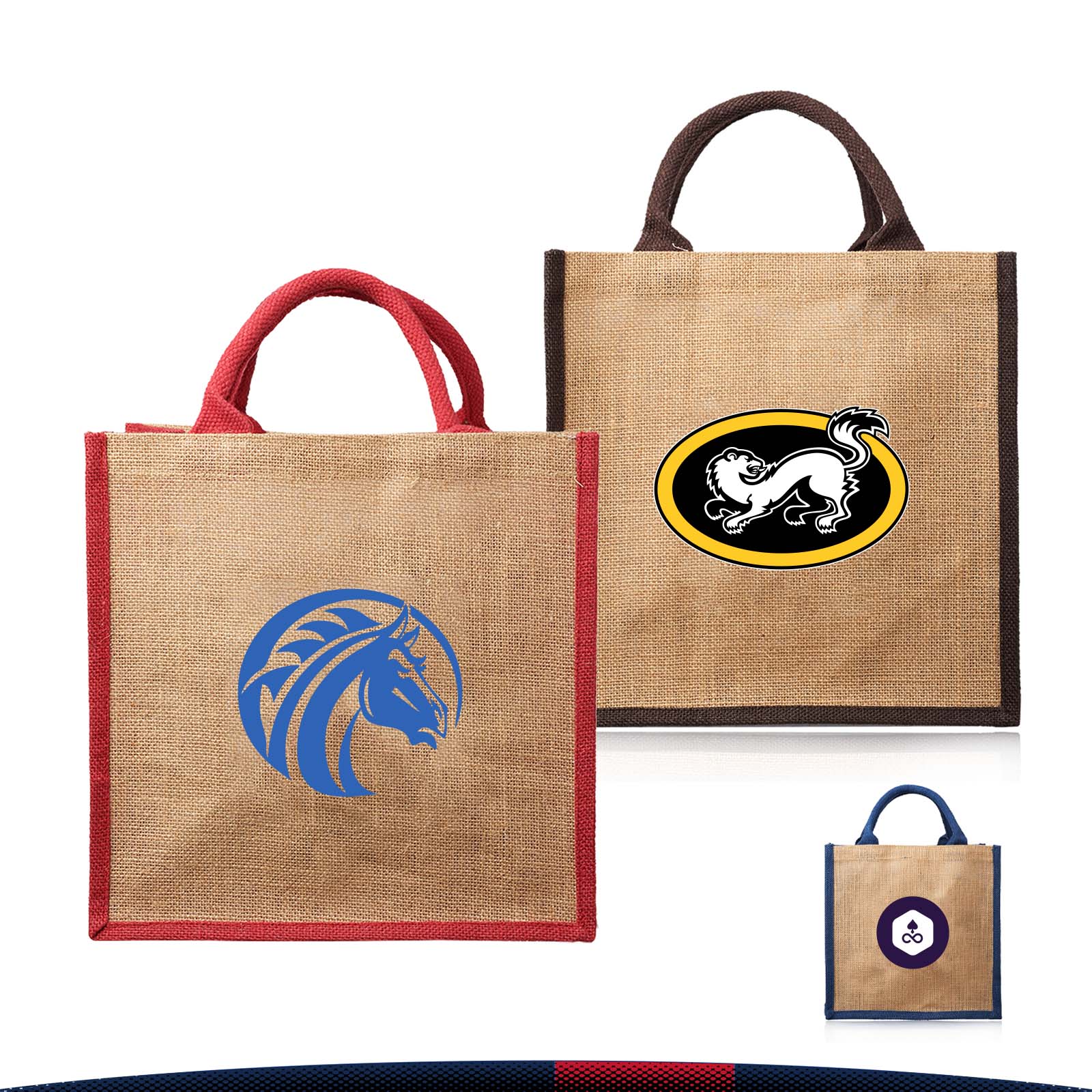 Reinie Jute Tote Bag, custom tote bag with logo imprint 5