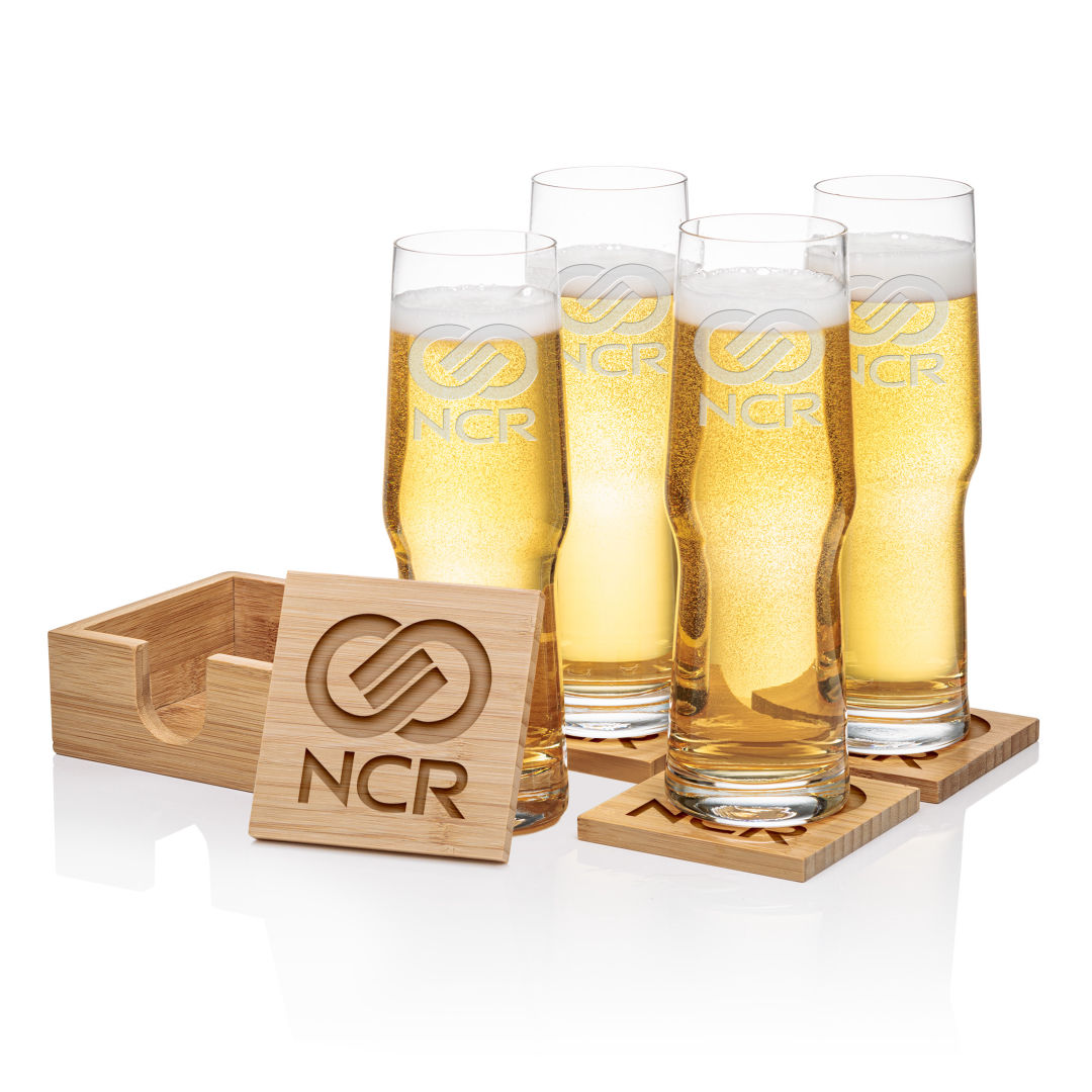Bamboo Coaster Gift Set - Stuttgart 3