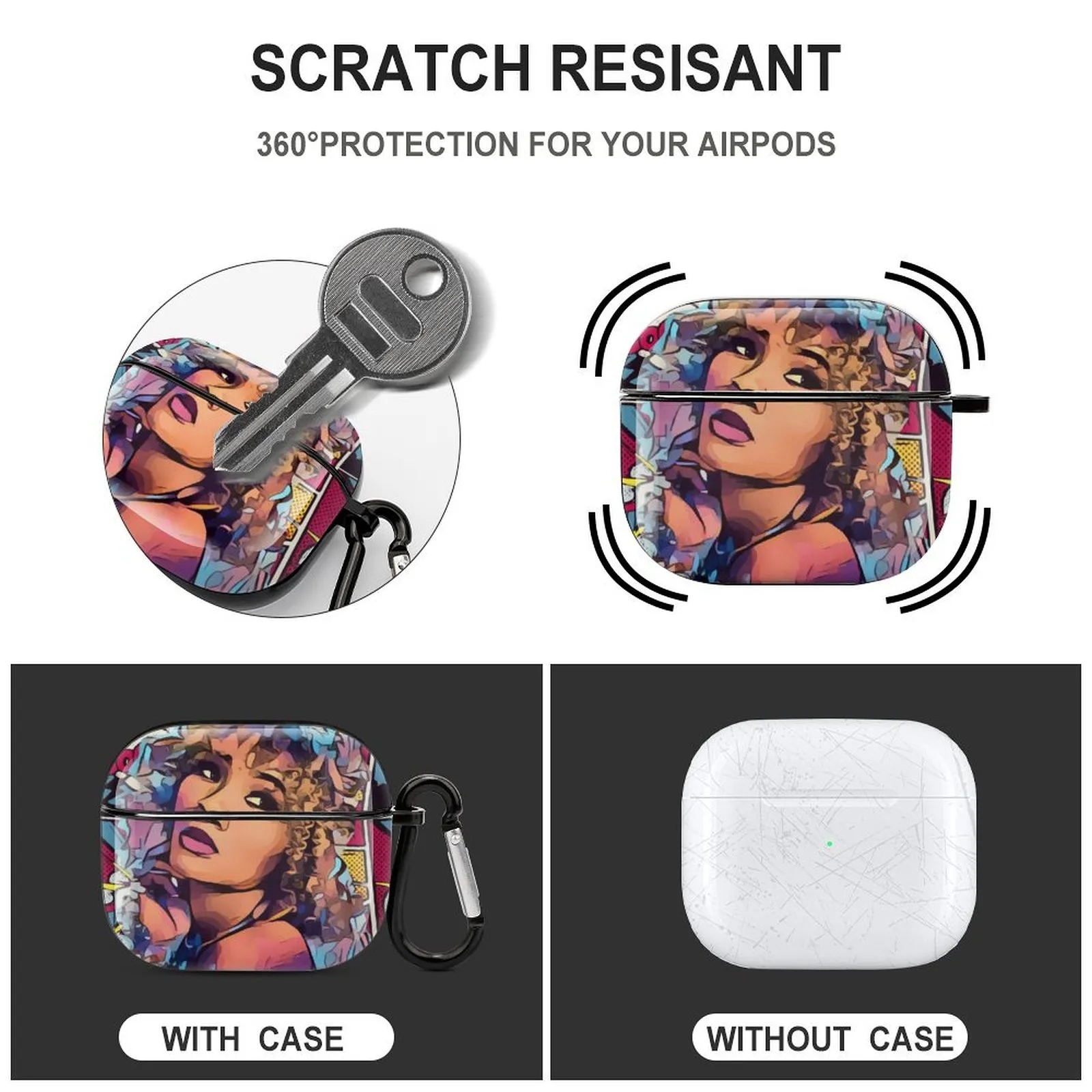 PC Earbud Case Compatible with AirPods 3 8