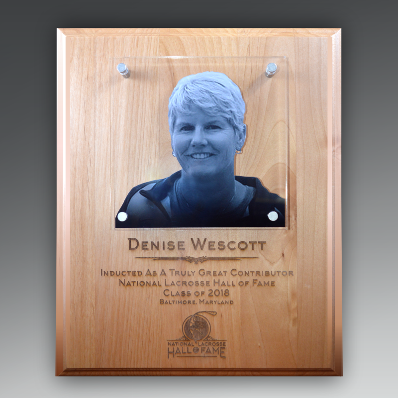Red Adler Plaque With Floating Panel Stand Off Mount And Direct Laser Engraving 2