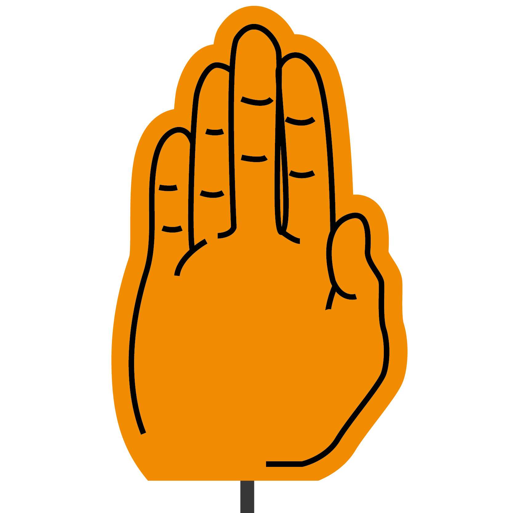 Foam Hand Topper 14
