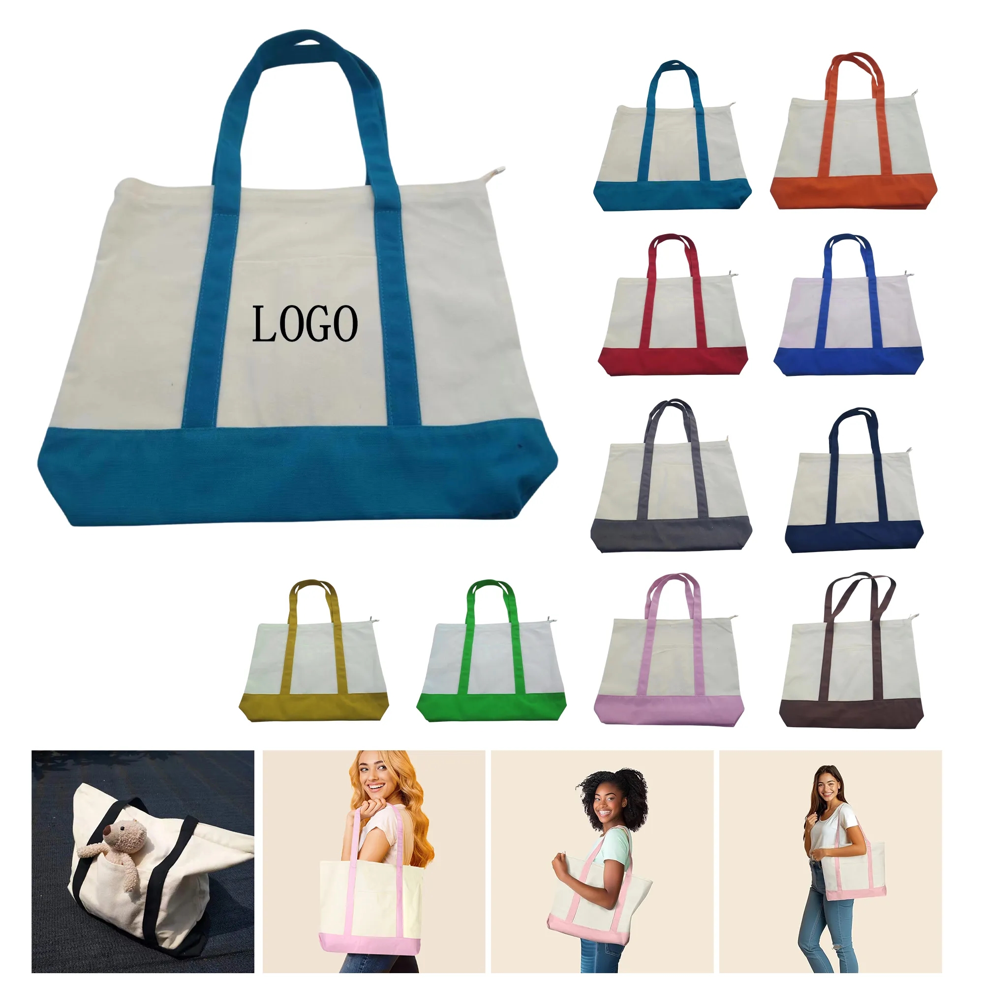 Spacious Large Capacity Canvas Bag 4