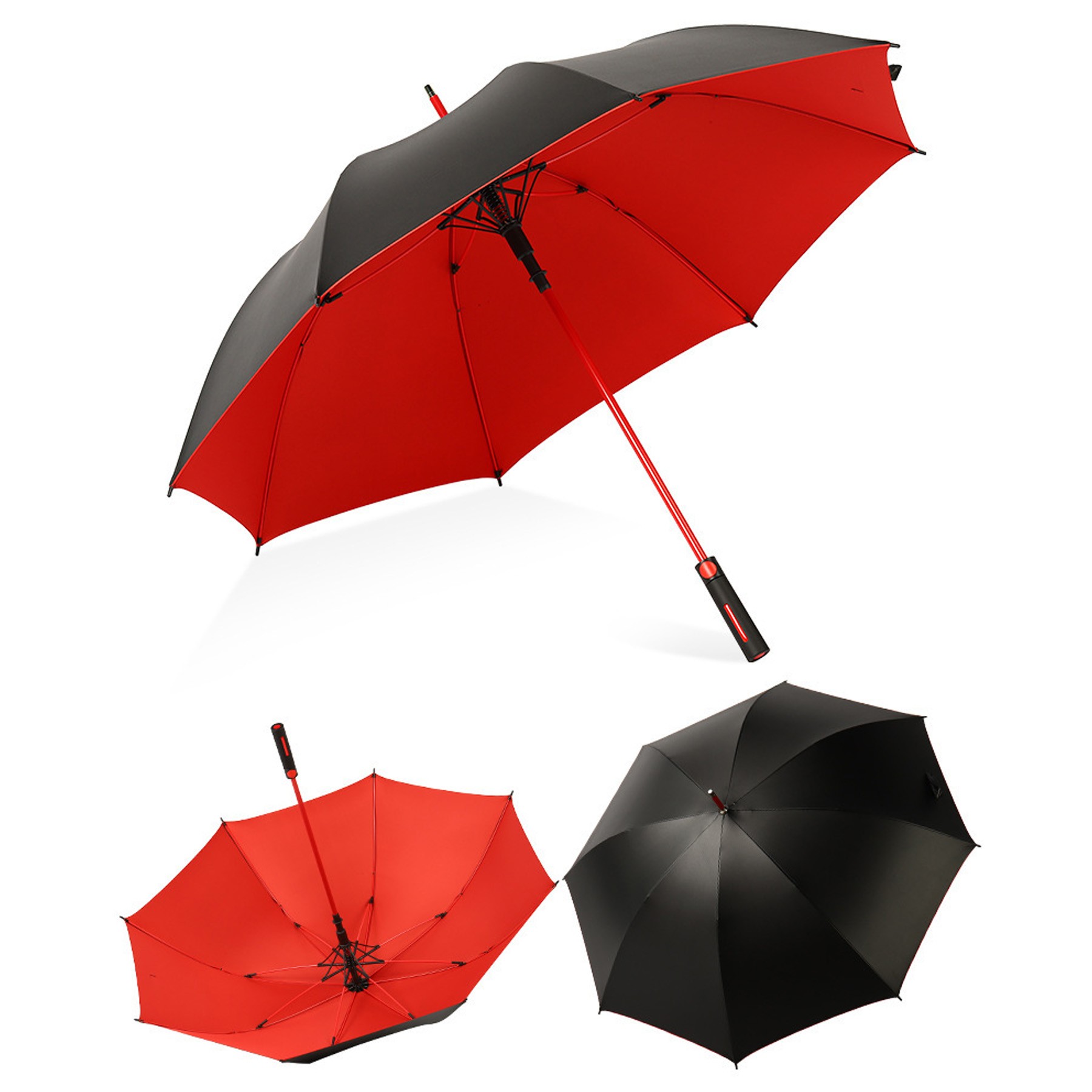 Black Tape Windproof Umbrella 2