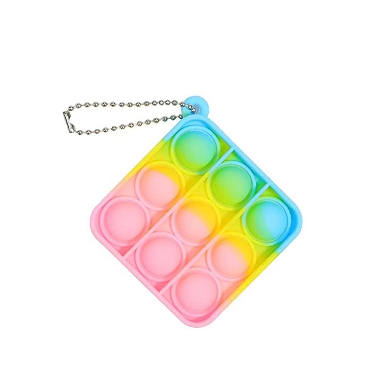 Square Push Pop Key Chain 2