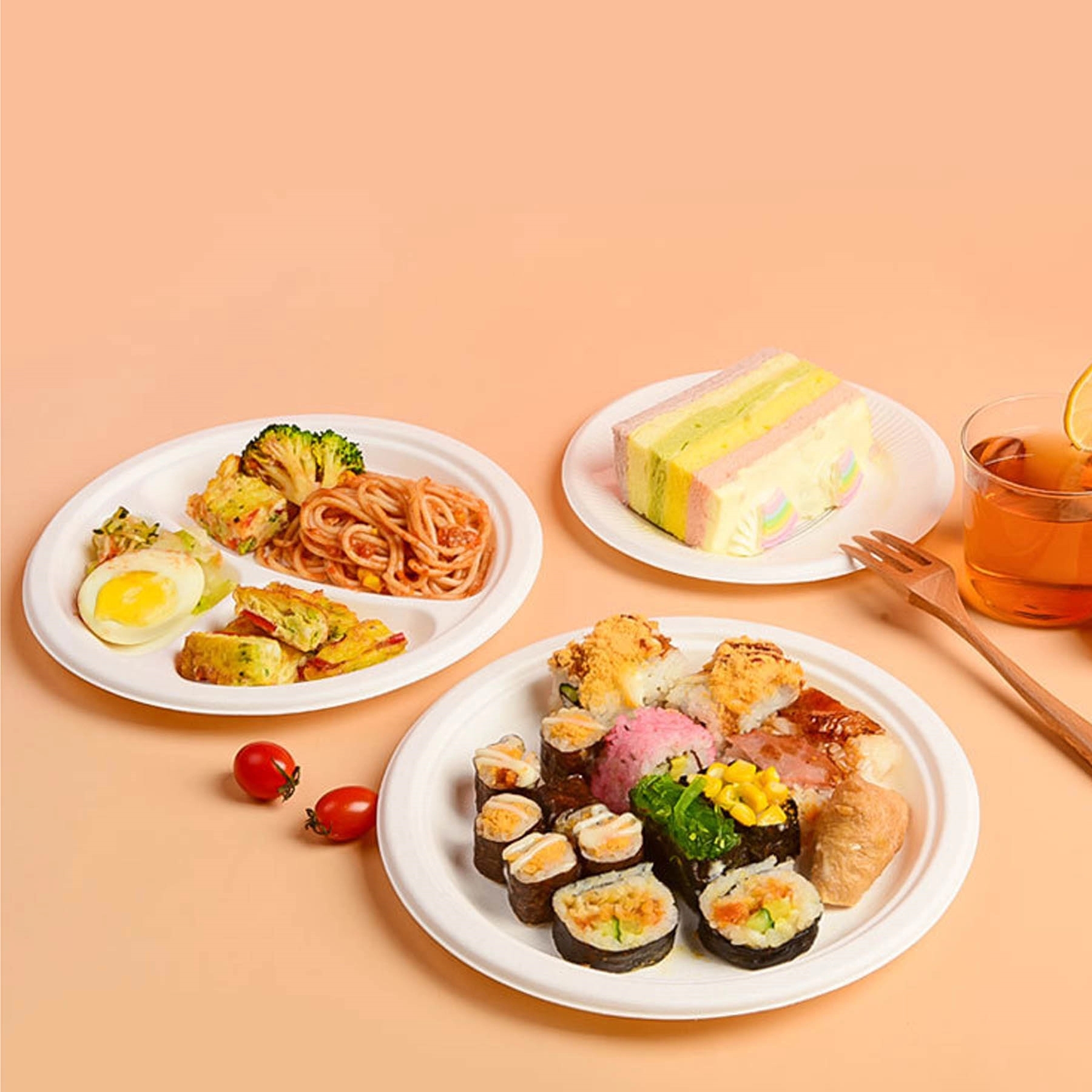 10" Disposable Paper Plates Eco-Friendly 2