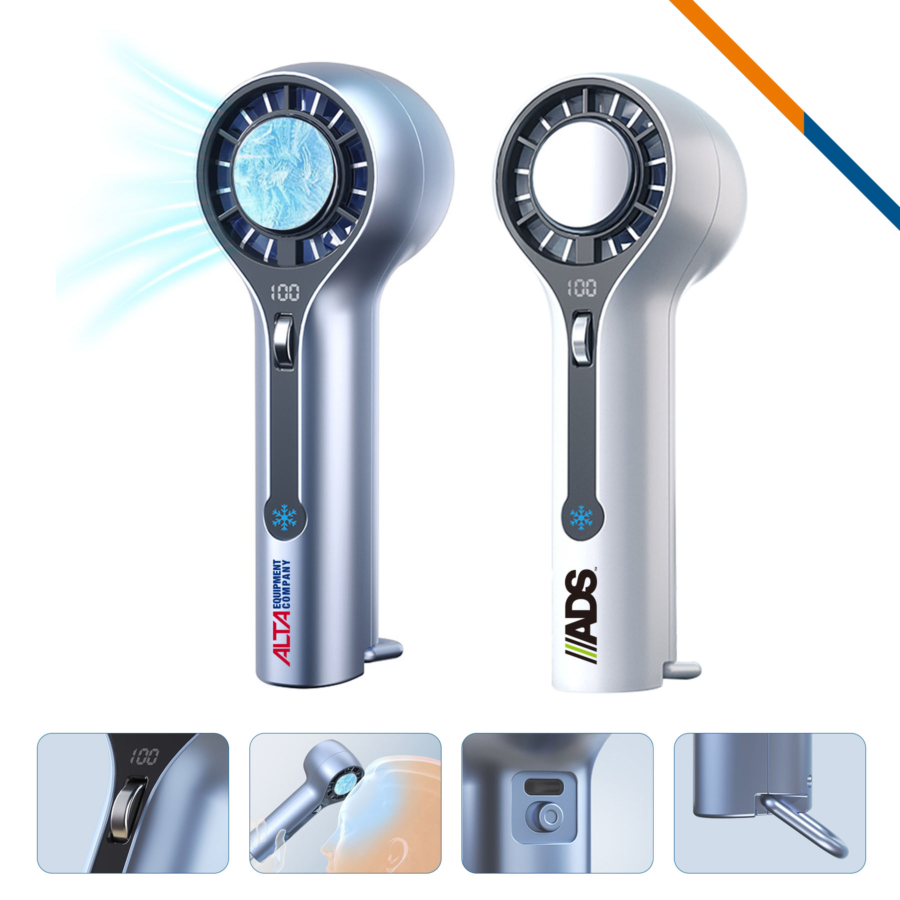 IceGust Portable 100 Speeds Ice Cooling Fan 2