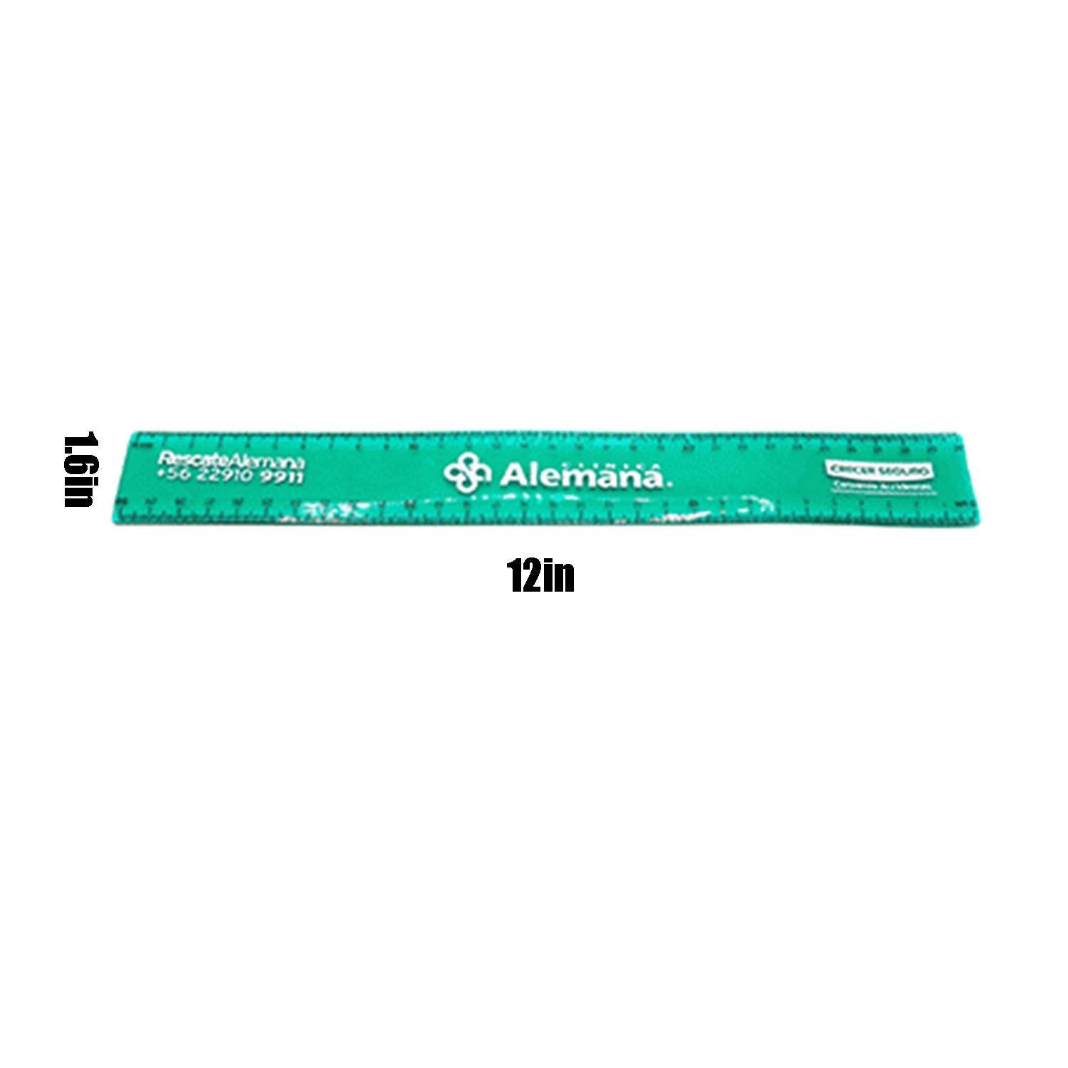12"Flexible Plastic Ruler 2