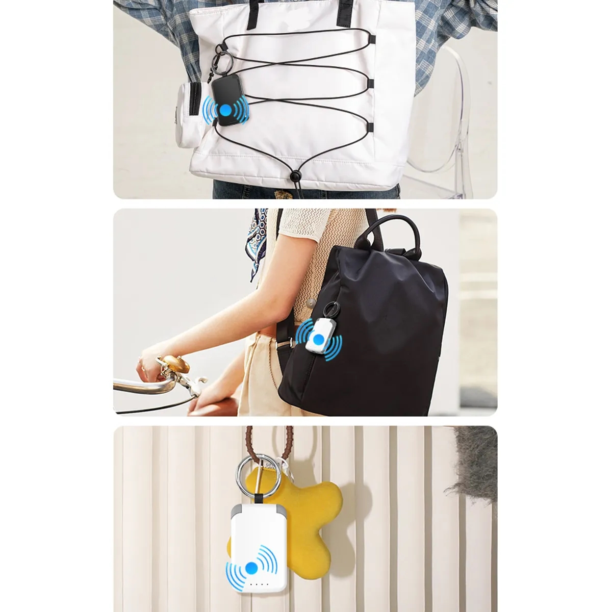 3 In 1 Keychains W/ Finders LED Flashlight Power Bank 3