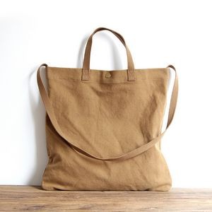 Canvas Tote Bag with Pockets, custom tote bag with logo imprint 3