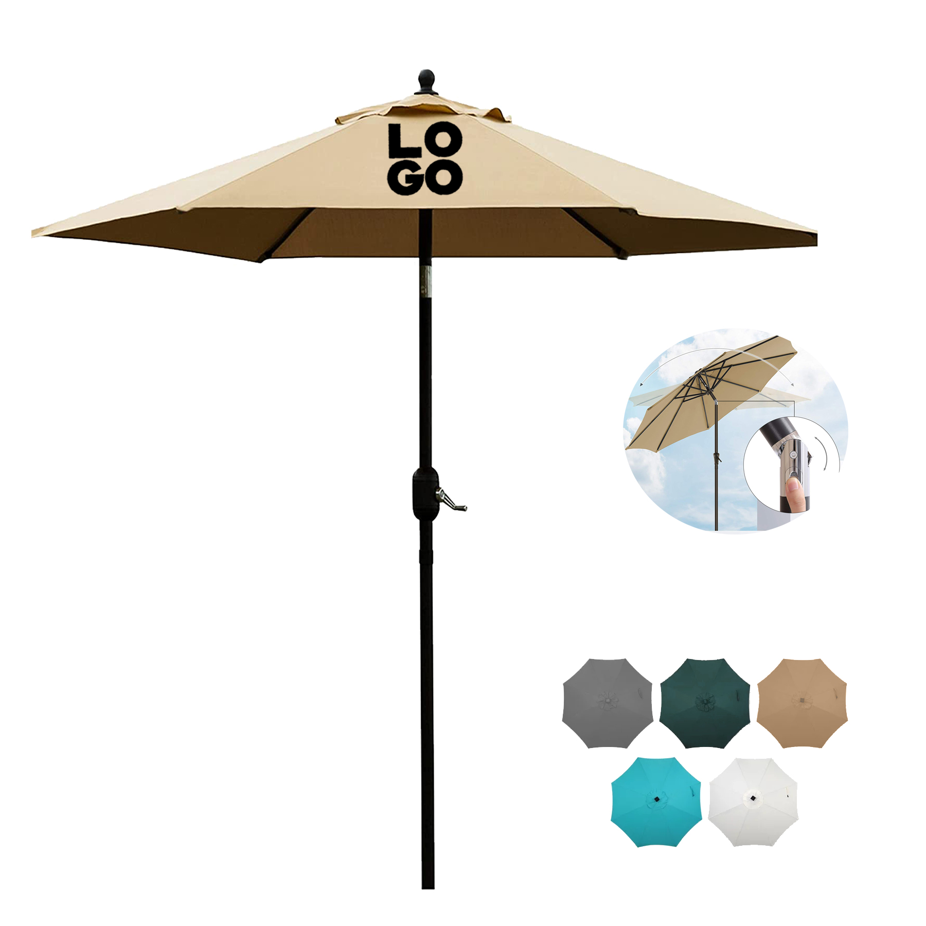 7.5' Patio Umbrella 2
