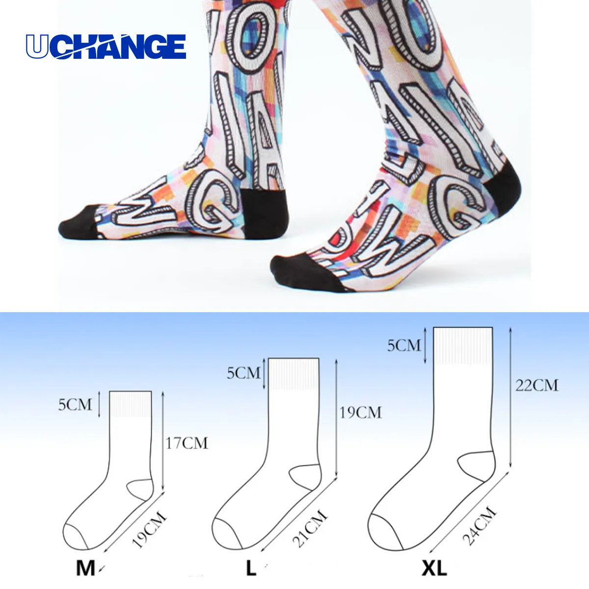 Custom Full Color Unisex Crew Socks 2
