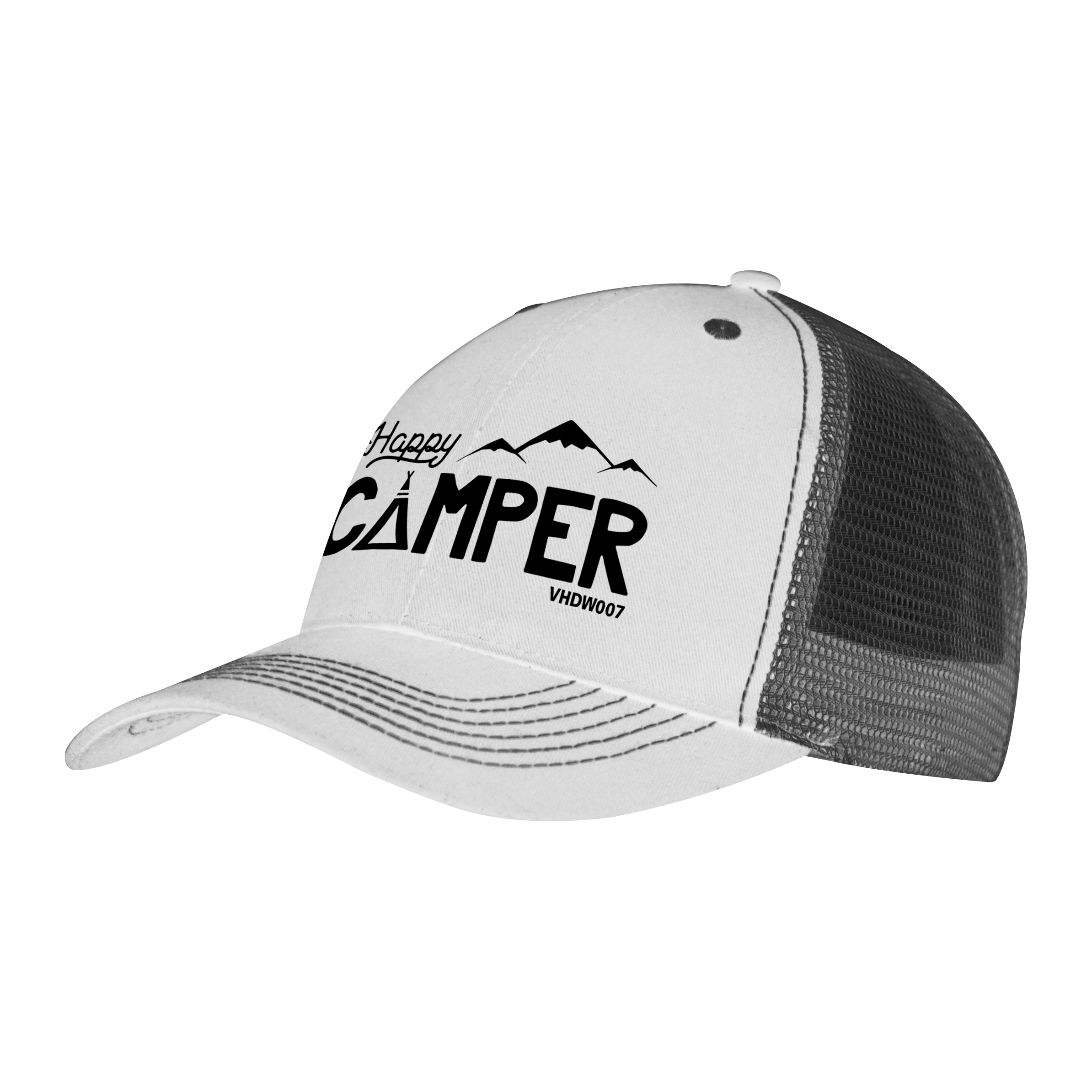 Color Accent Mesh Snapback Cap