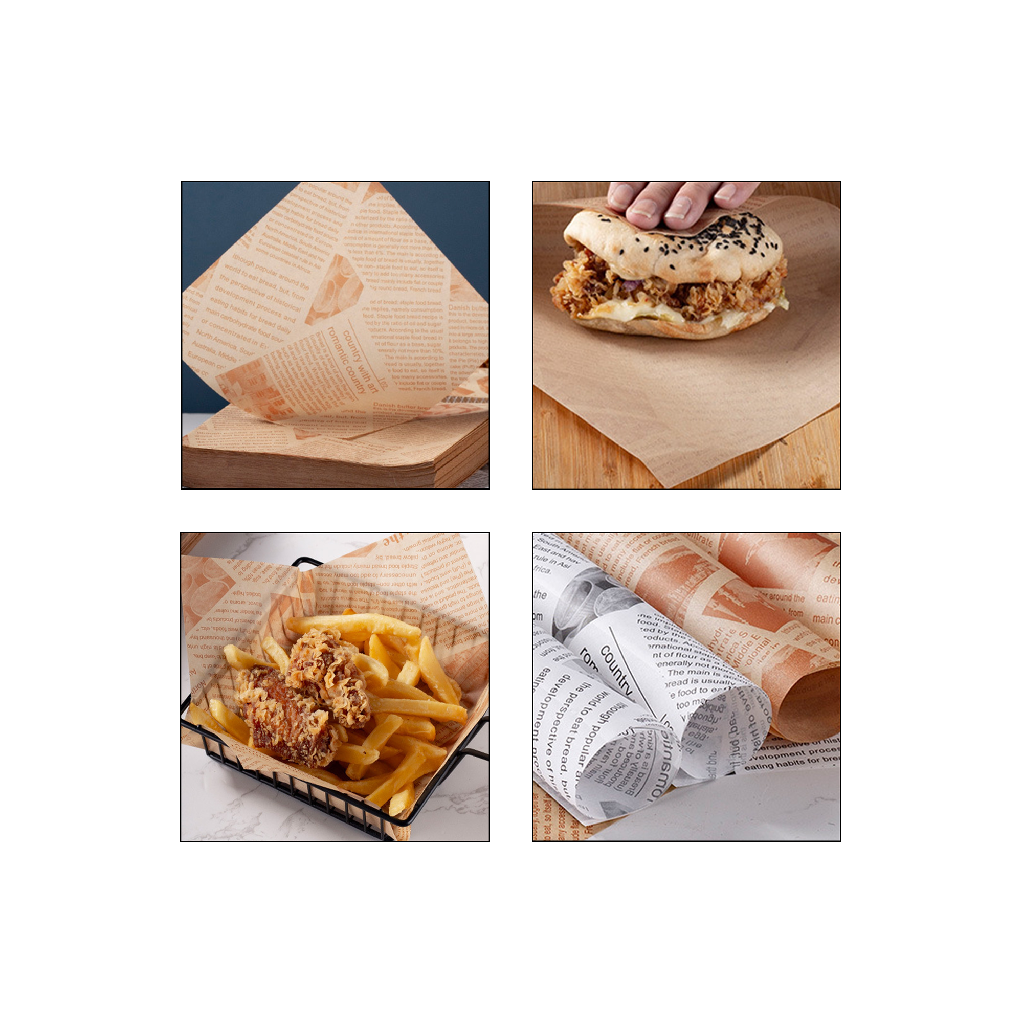 Hamburger Wrapping Paper 3