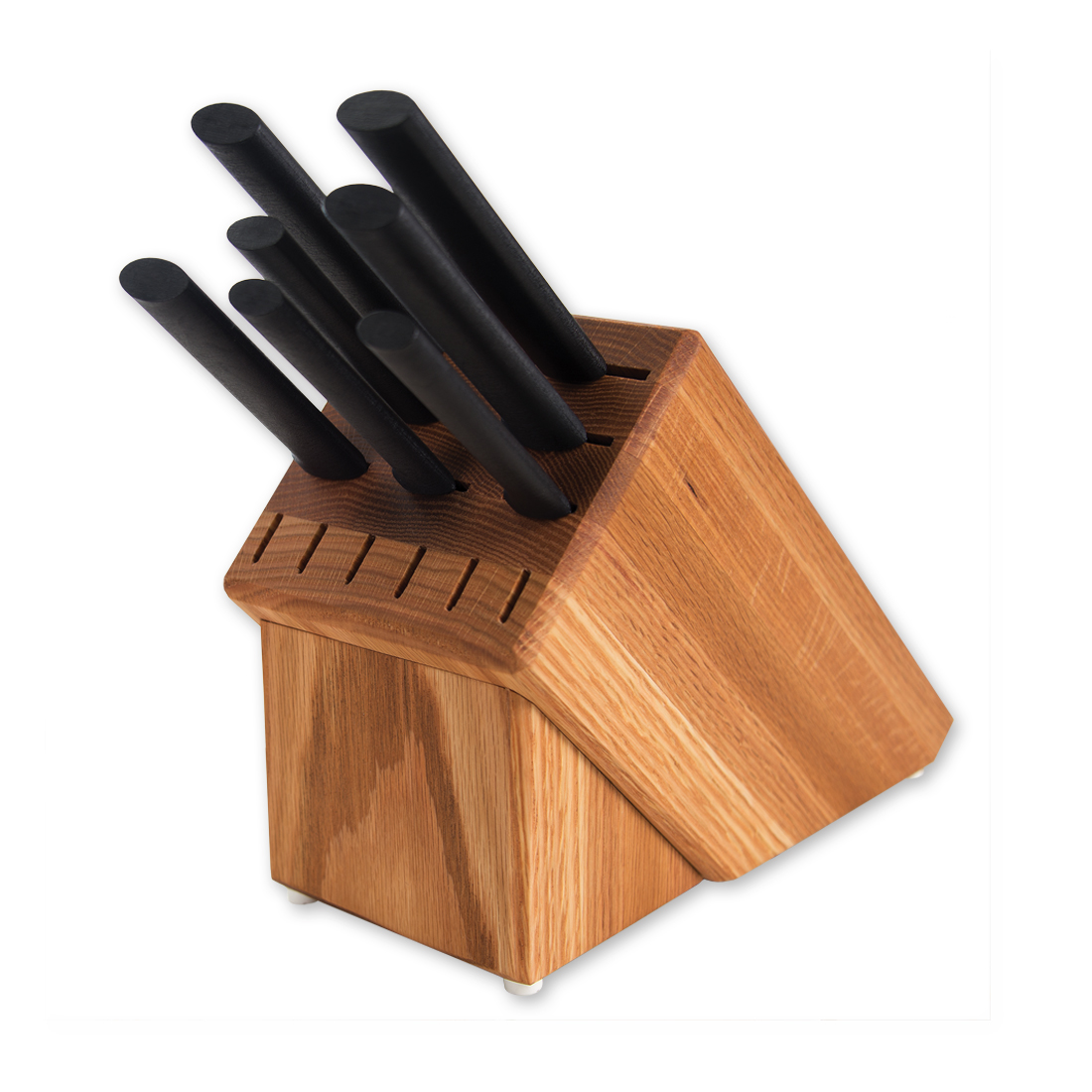 Essential Oak Block Set w/ Black Handle 4